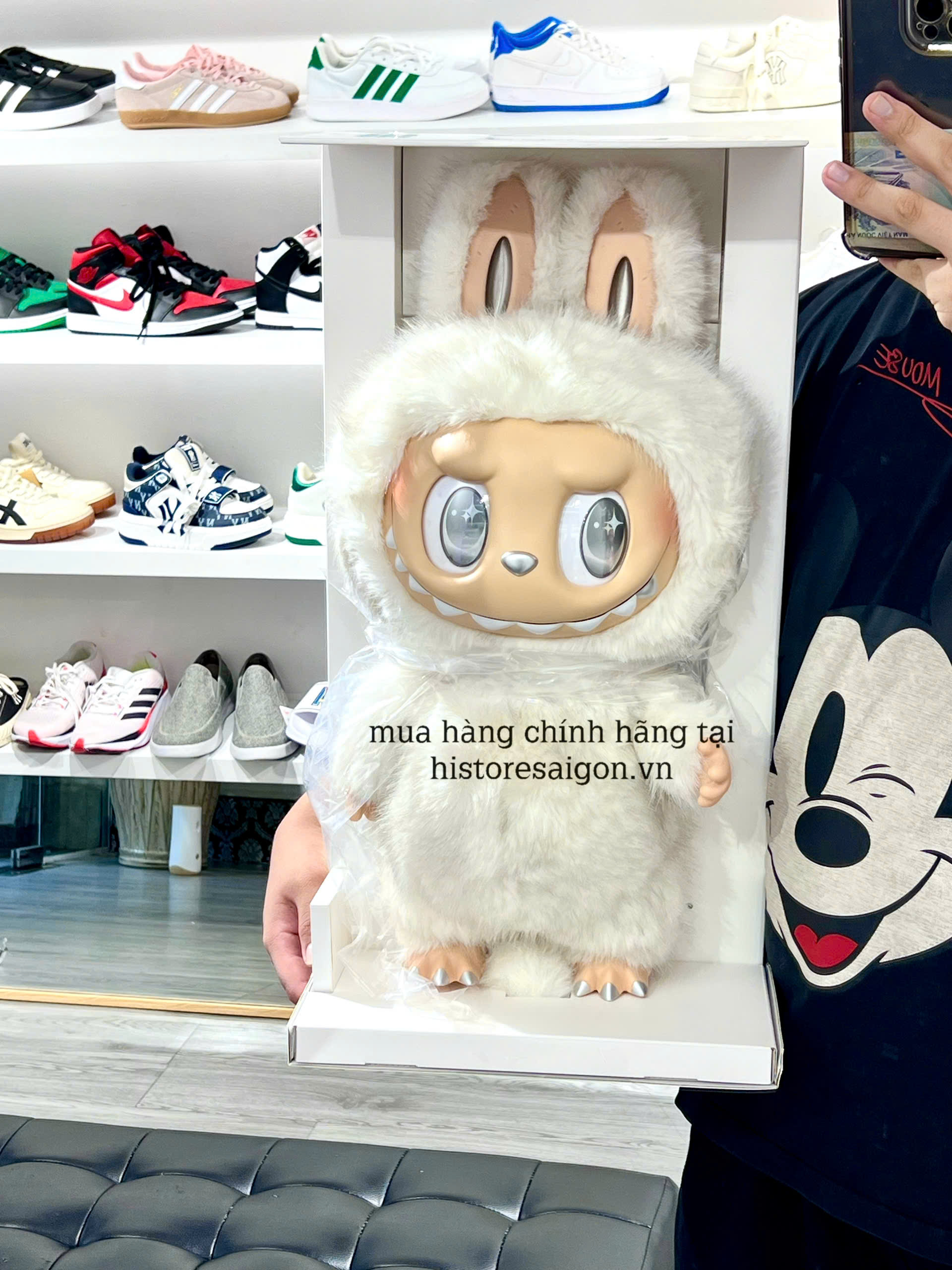 1142 - Labubu Zimomo Angle In Cloud Trắng ( Zimimi )  POP MART The Monsters ZIMOMO Angle In Cloud Vinyl Plush Doll Size 58cm - Gấu Bông Art Toy - Code 6941848280091 [HÀNG CHÍNH HÃNG]