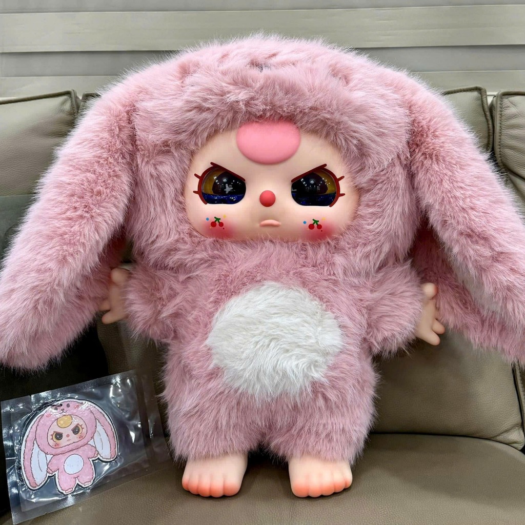 1167 - Baby Three 1000% Bé Thỏ Hồng Mắt Ngẫu Nhiên ( Nước / Dora )- Siêu Lớn - Baby Three Animal Party Big Cute Plush Series Art Toy [CHÍNH HÃNG]