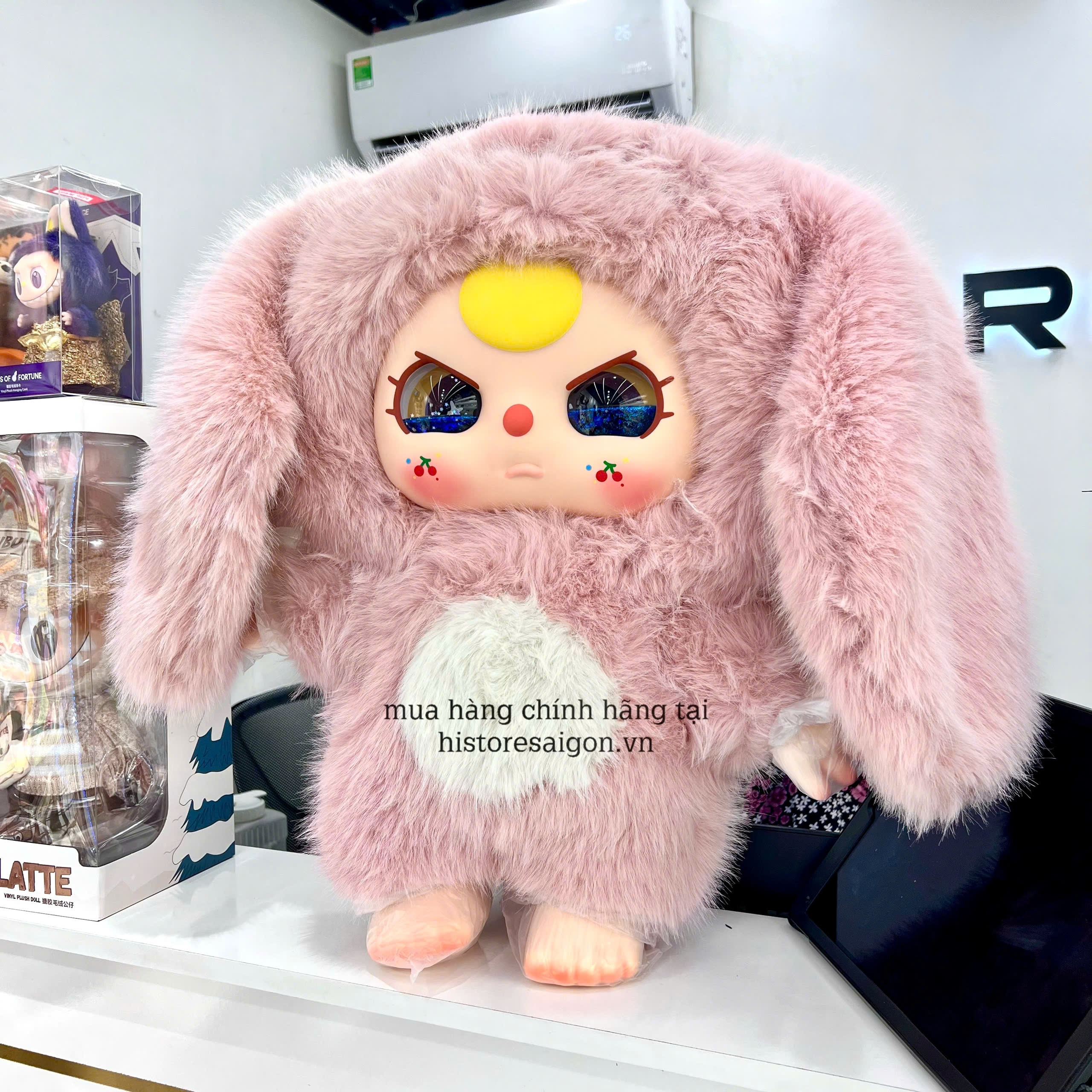 1167 - Baby Three 1000% Bé Thỏ Hồng Mắt Ngẫu Nhiên ( Nước / Dora )- Siêu Lớn - Baby Three Animal Party Big Cute Plush Series Art Toy [CHÍNH HÃNG]