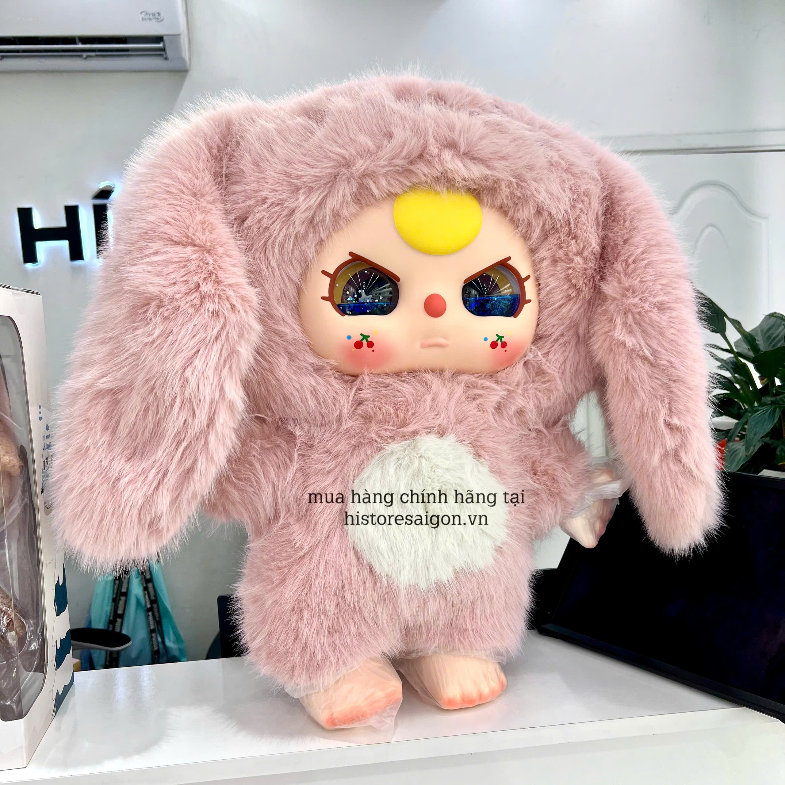 1167 - Baby Three 1000% Bé Thỏ Hồng Mắt Ngẫu Nhiên ( Nước / Dora )- Siêu Lớn - Baby Three Animal Party Big Cute Plush Series Art Toy [CHÍNH HÃNG]