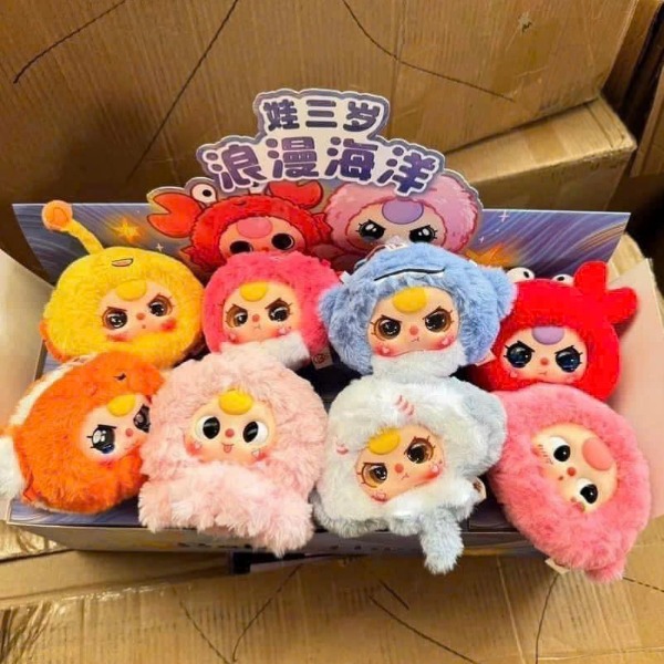 1170 - Baby three Ocean Baby Three Hải Sản / Sứa Biển Blindbox - Hộp 1 Bé - Baby Three Animal Party Big Cute Plush Series Art Toy [CHÍNH HÃNG]