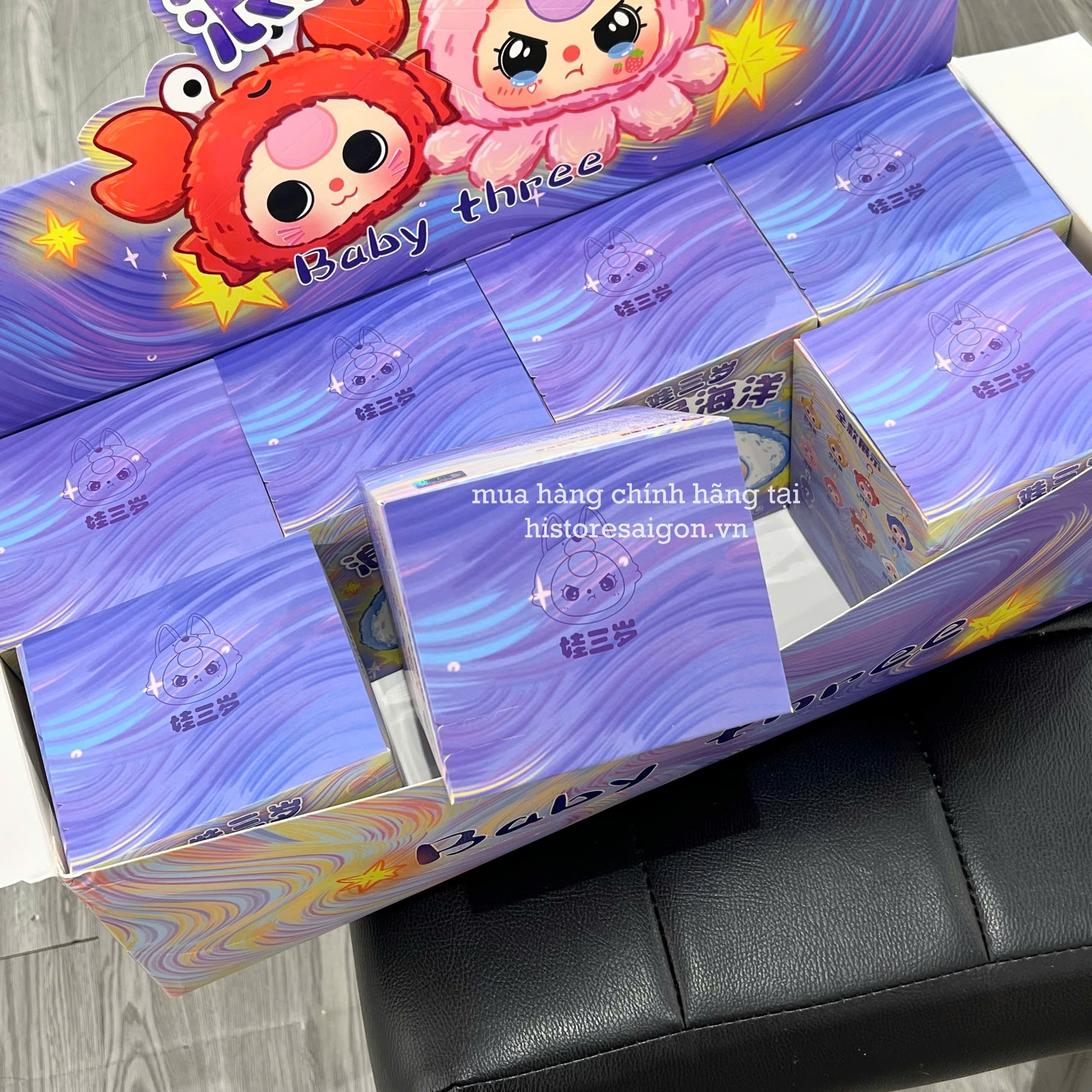 1170 - Baby three Ocean Baby Three Hải Sản / Sứa Biển Blindbox - Hộp 1 Bé - Baby Three Animal Party Big Cute Plush Series Art Toy [CHÍNH HÃNG]