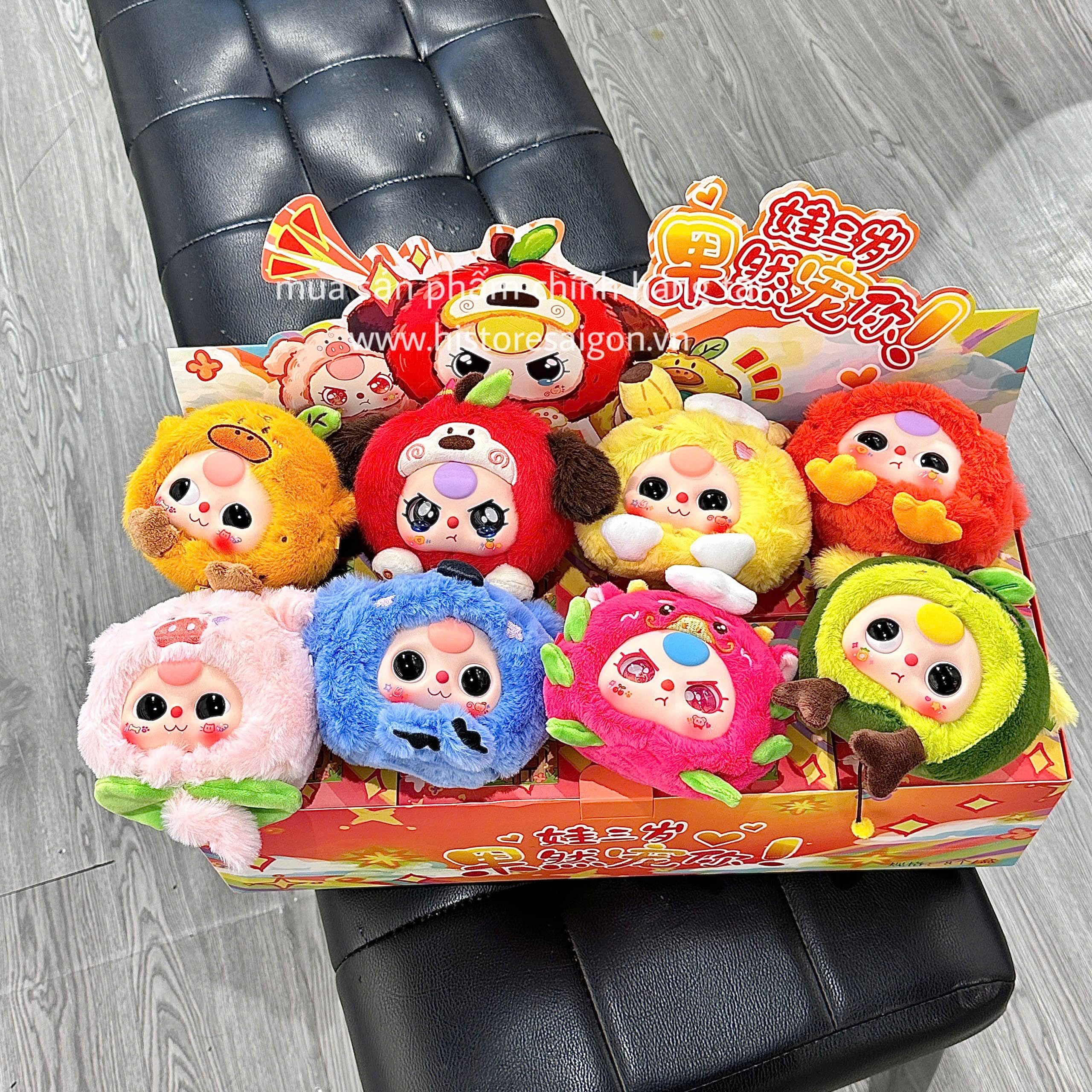 1176  - Baby Three Trái Cây - Lẻ 1 Box Ngẫu Nhiên - Baby Three Cute Thing Out Plush Series Art Toy [CHÍNH HÃNG]