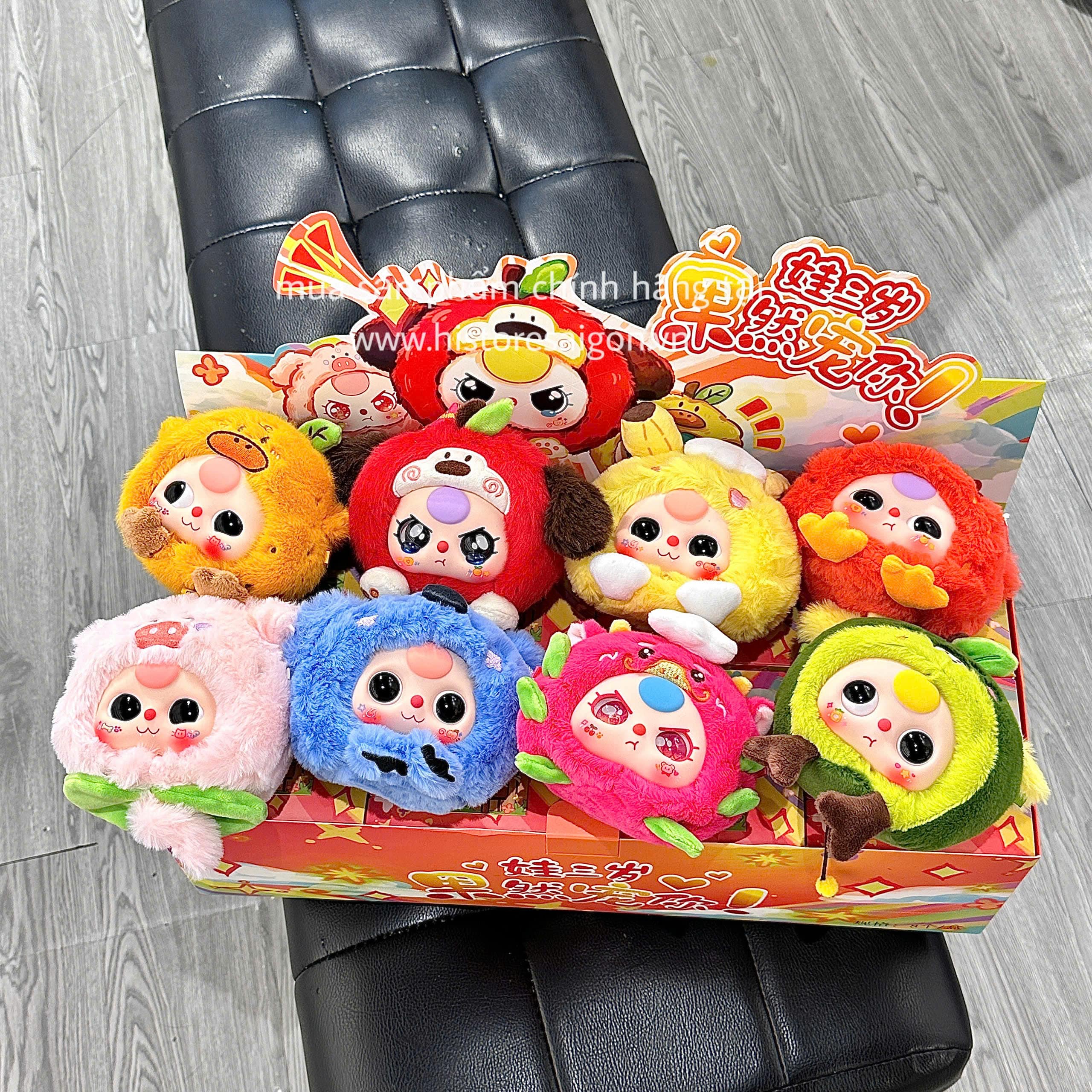 1175  - Baby Three Trái Cây - Lựa Mẫu - Baby Three Cute Thing Out Plush Series Art Toy [CHÍNH HÃNG]