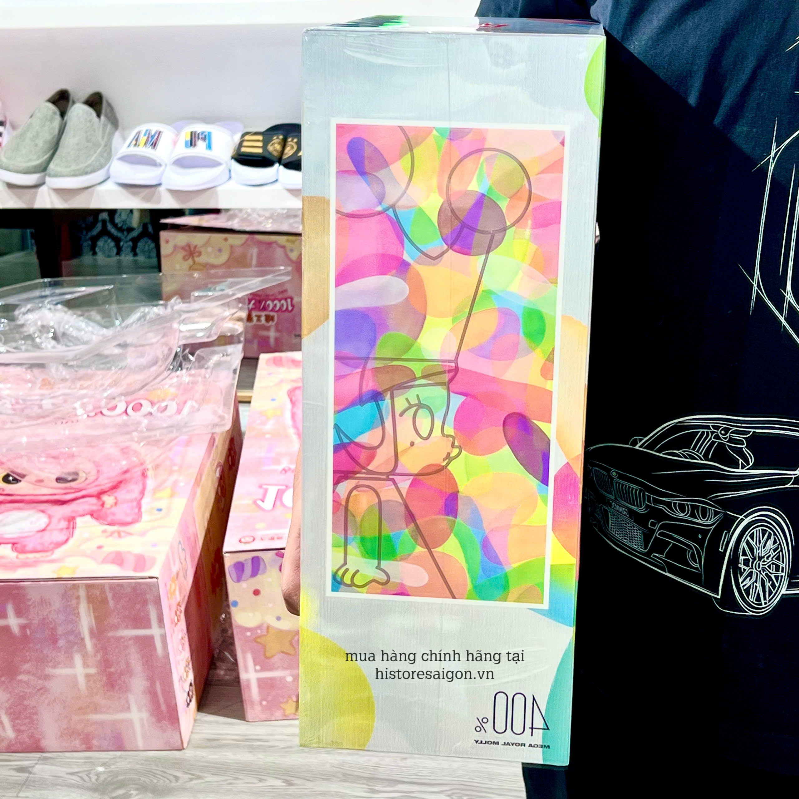 1178 - Molly Bubbles 400 POPMART Mega Royal Molly 400% Huang Yuxing Art Toy [CHÍNH HÃNG]