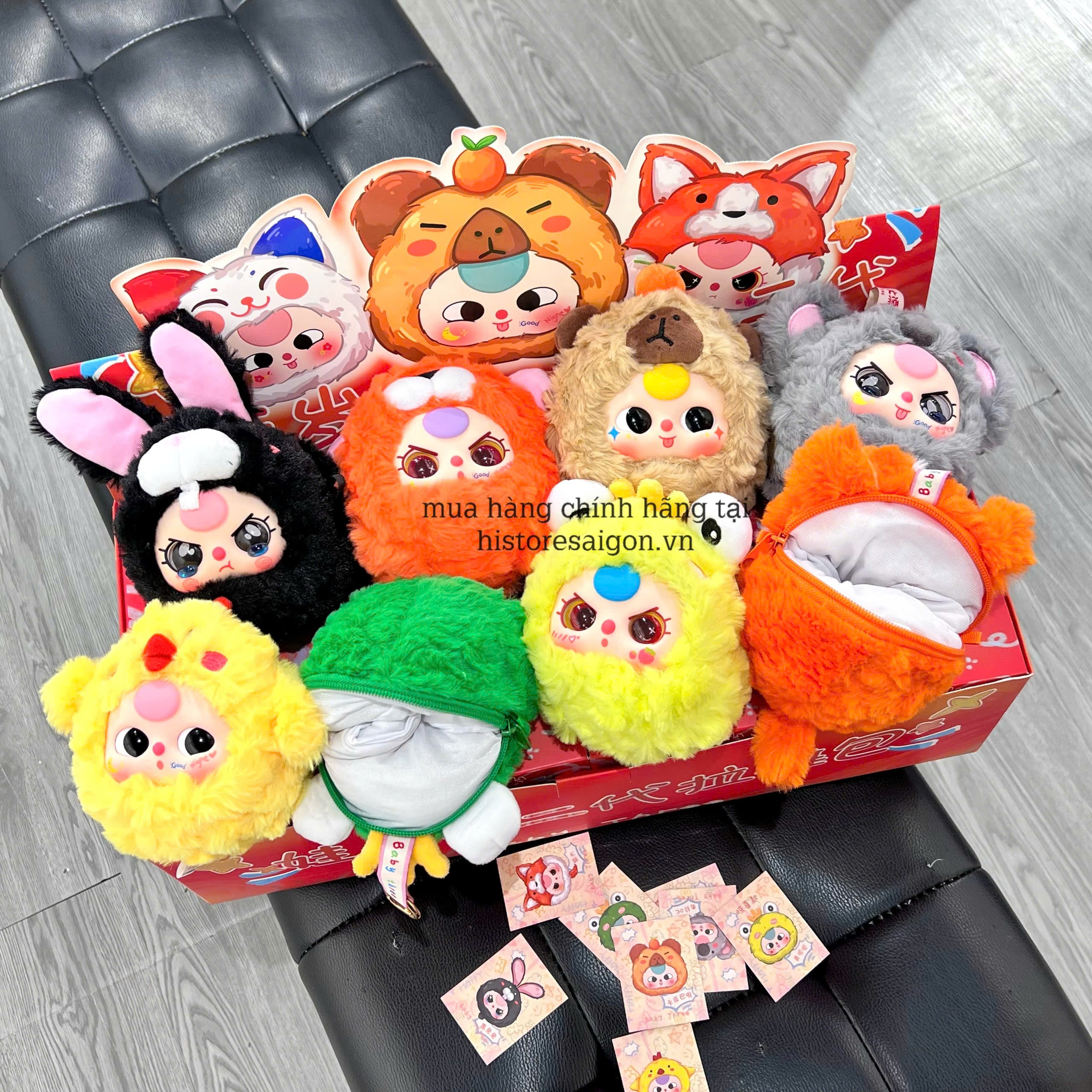 1179  - Baby Three Zipper V2 - Set 8 Bé - Baby Three Second Generation Zipper Bag Art Toy [CHÍNH HÃNG]