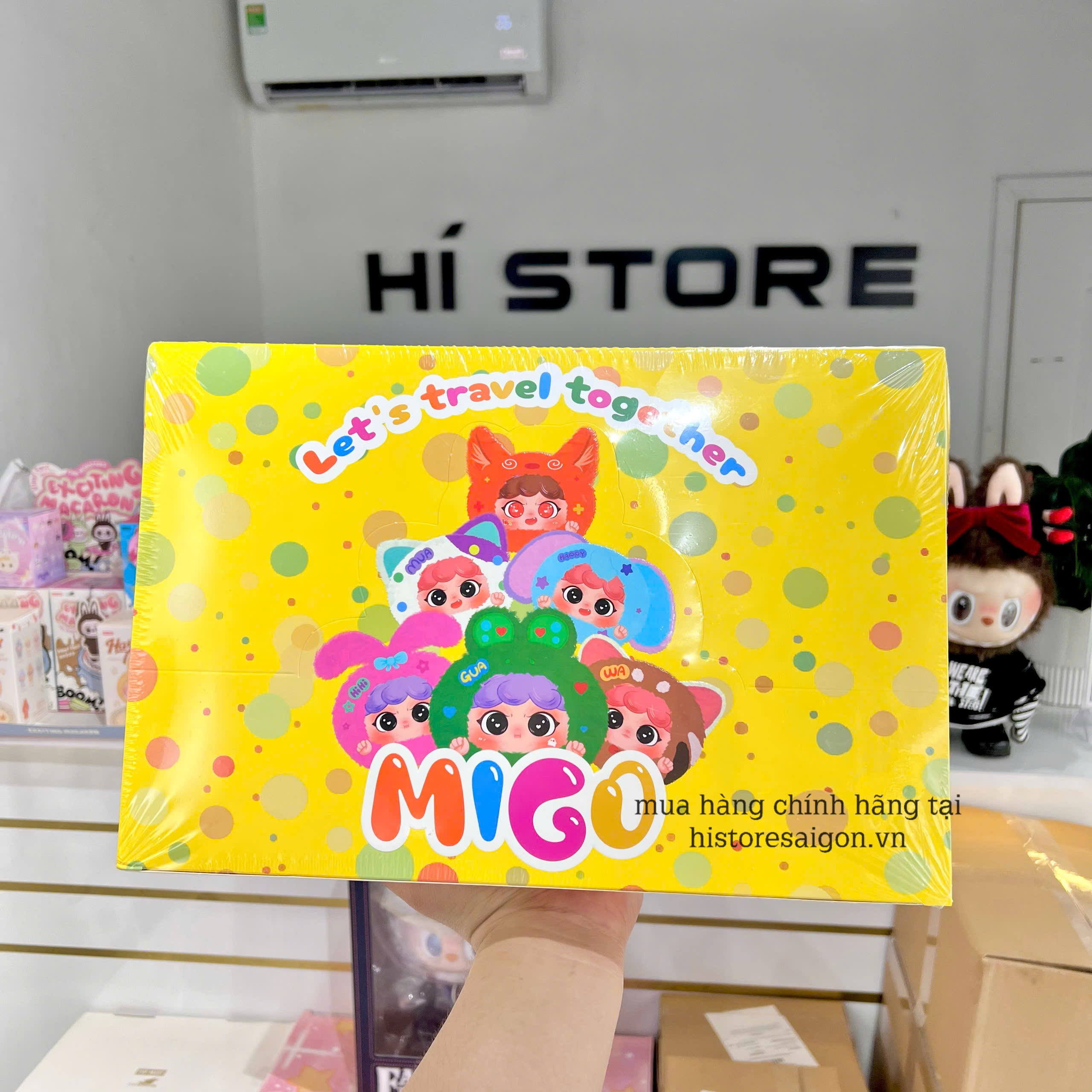 1183 - Baby Three Migo Travel Set 8 Bé - Có Mùi Thơm và Khóa Kéo - Baby Three Animal Party Big Cute Plush Series Art Toy [CHÍNH HÃNG]