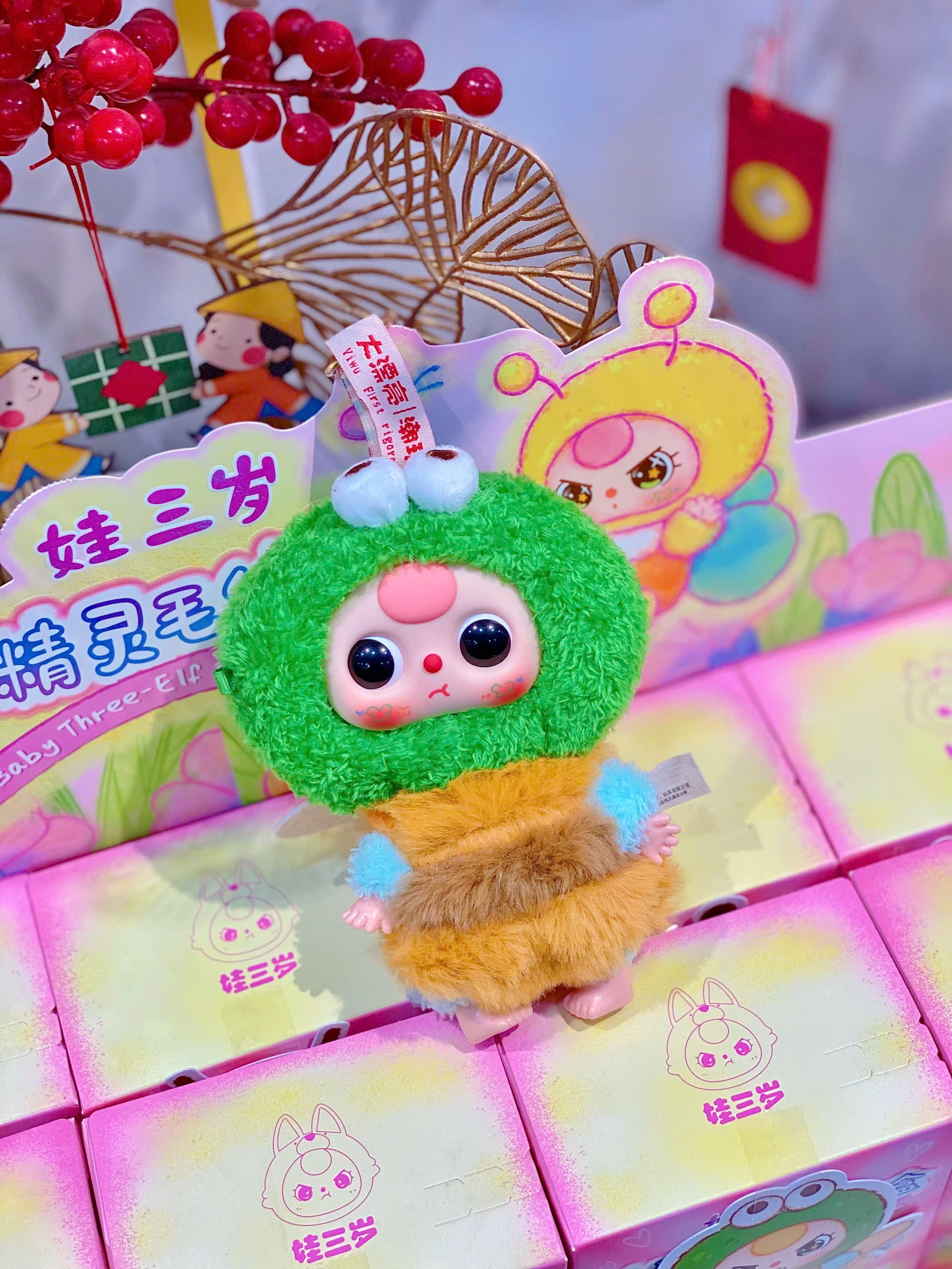 1187 - Baby Three Côn Trùng (Tiểu Linh Tinh) - Set 8 Hộp Ngẫu Nhiên - Baby Three Elf Plush Series Art Toy [CHÍNH HÃNG]
