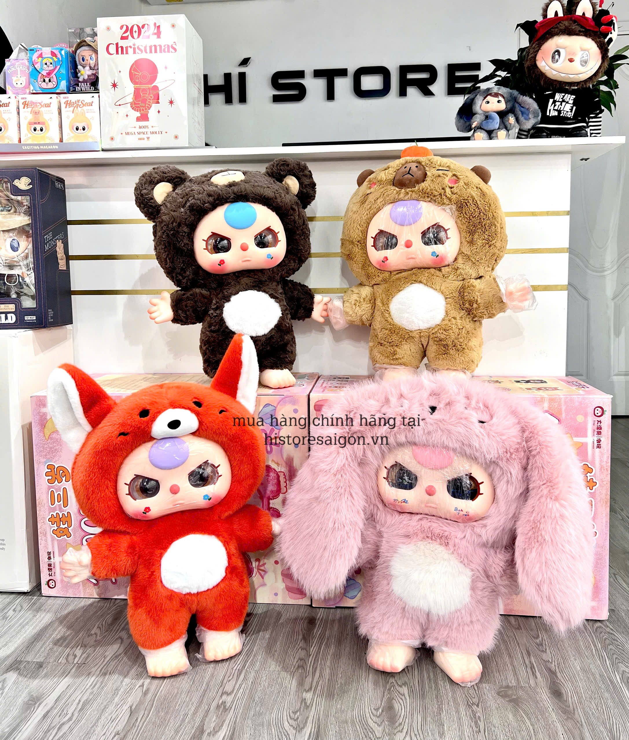 1186 - Baby Three BB3 1000% Lựa Mẫu - Baby Three Animal Party Big Cute Plush Series Art Toy [CHÍNH HÃNG]