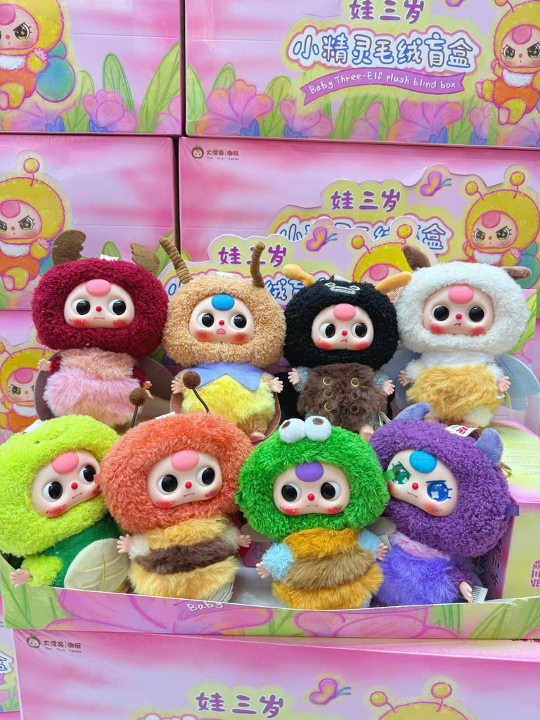 1187 - Baby Three Côn Trùng (Tiểu Linh Tinh) - Set 8 Hộp Ngẫu Nhiên - Baby Three Elf Plush Series Art Toy [CHÍNH HÃNG]