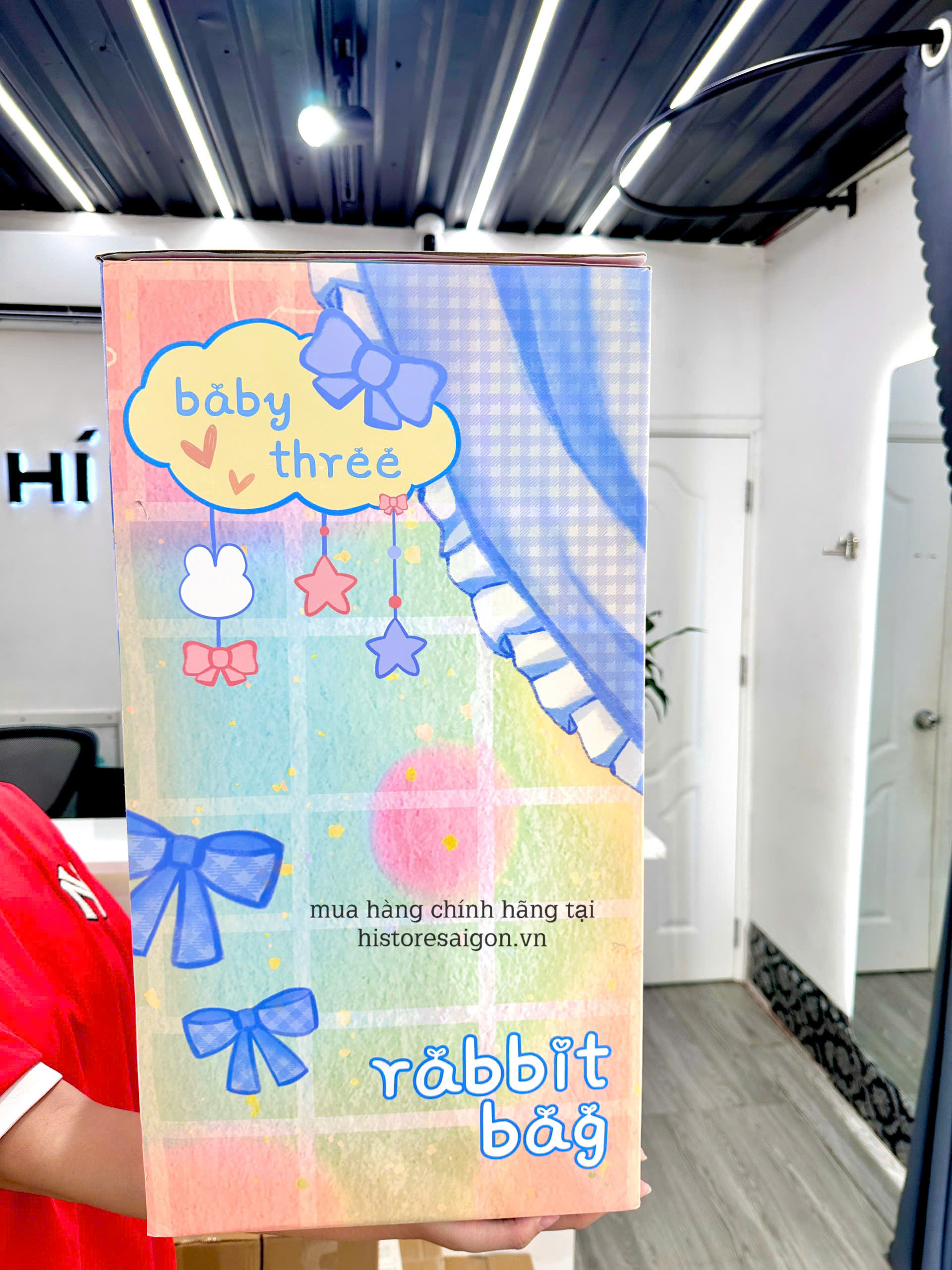 1185 - Balo BB3 Thỏ Balo Baby Three Thỏ Balo Thỏ BB3 - Baby Three Rabbit Plush School Bag Art Toy [HÀNG CHÍNH HÃNG]