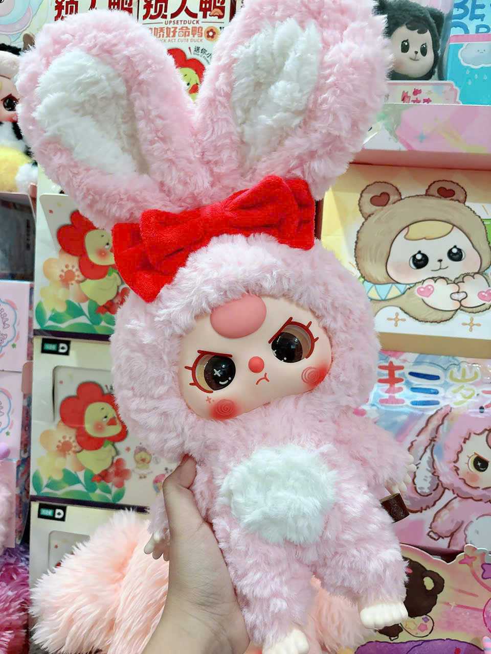 1188 - Baby three 400% Big Baby - Lựa Mẫu (Mắt ngẫu nhiên) - Baby Three Animal Party Big Cute Plush Series Art Toy [CHÍNH HÃNG]