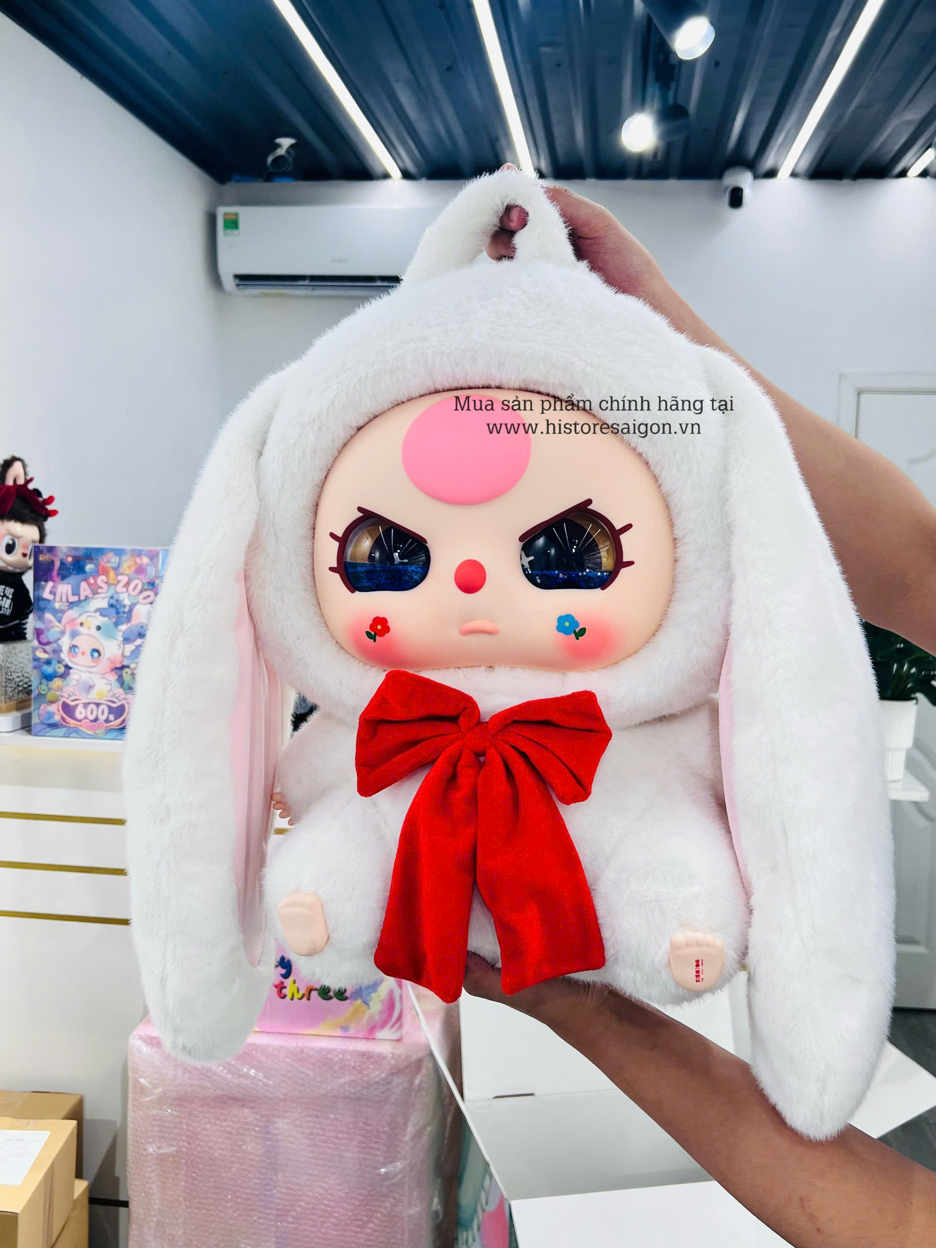 1185 - Balo BB3 Thỏ Balo Baby Three Thỏ Balo Thỏ BB3 - Baby Three Rabbit Plush School Bag Art Toy [HÀNG CHÍNH HÃNG]