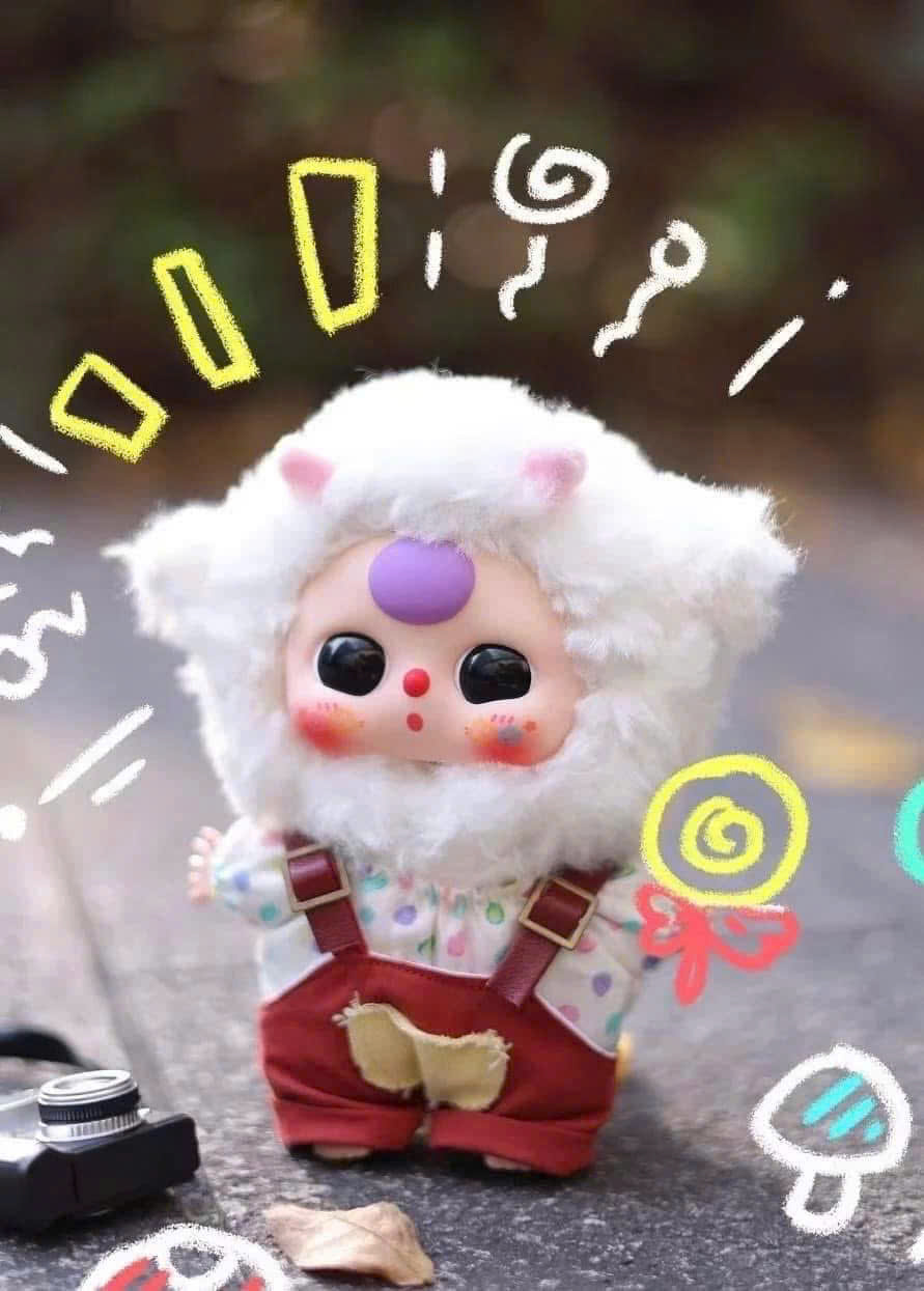 1231  - Baby Three V3 Mini - Lẻ 1 blindbox ngẫu nhiên - Baby Three De Lovely Plush Art Toy [CHÍNH HÃNG]