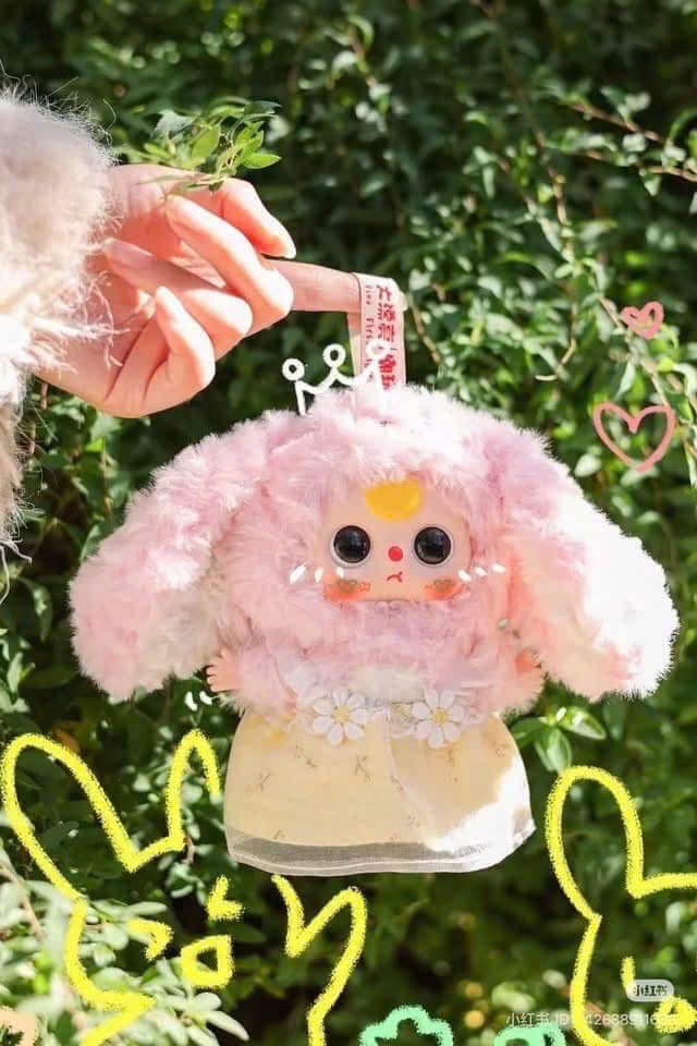 1230  - Baby Three V3 Mini - Set 8 bé - Baby Three De Lovely Plush Art Toy [CHÍNH HÃNG]