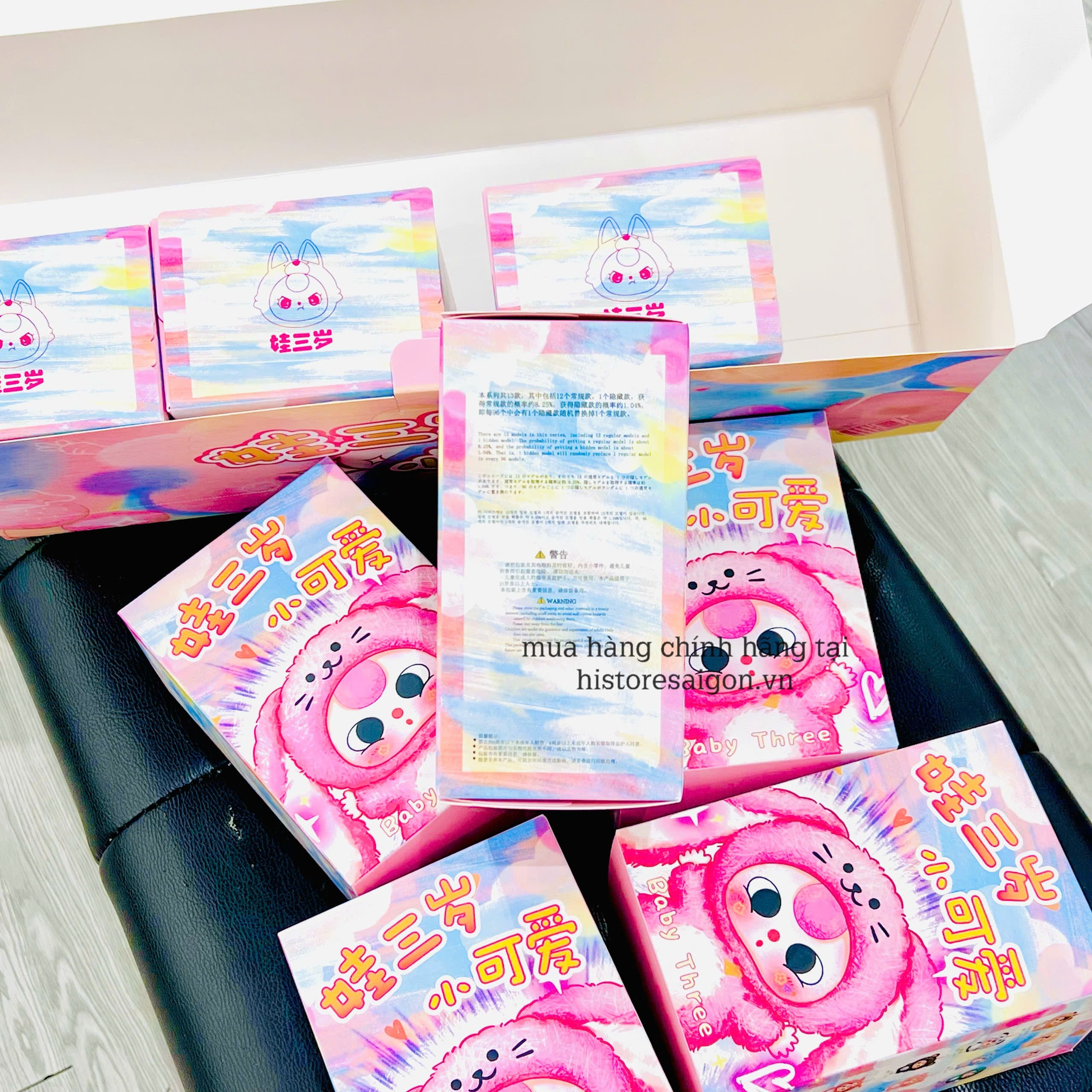 1231  - Baby Three V3 Mini - Lẻ 1 blindbox ngẫu nhiên - Baby Three De Lovely Plush Art Toy [CHÍNH HÃNG]