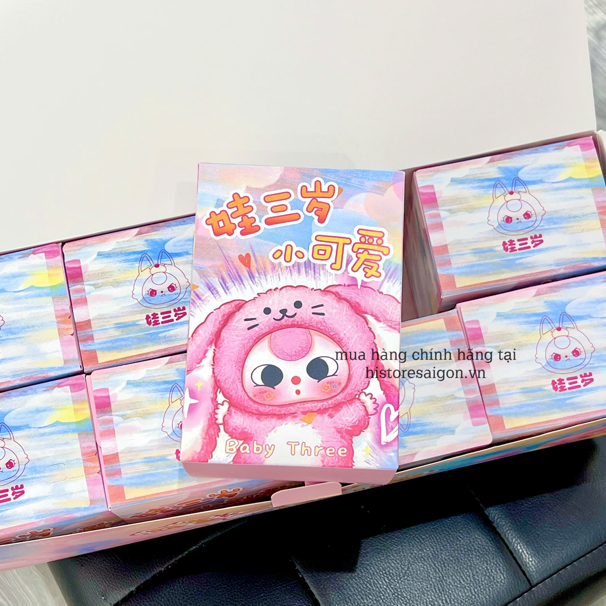 1231  - Baby Three V3 Mini - Lẻ 1 blindbox ngẫu nhiên - Baby Three De Lovely Plush Art Toy [CHÍNH HÃNG]