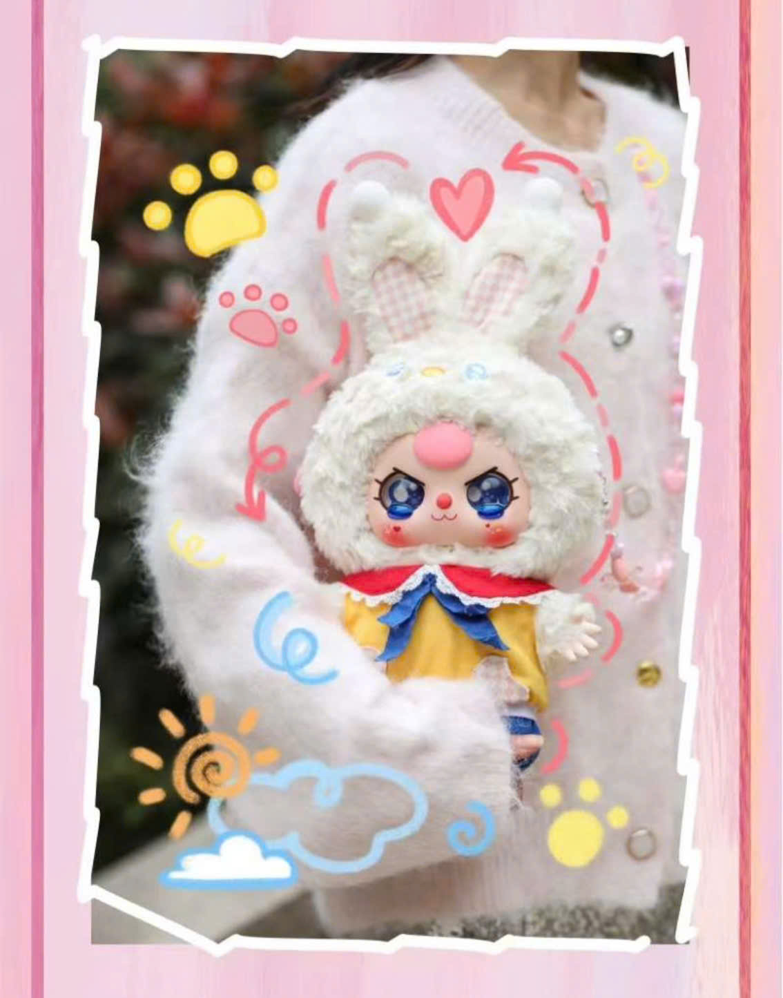 1266 - Baby three BB3 400% V2 - Hộp Mù Blindbox ngẫu nhiên - Baby Three  400% Version 2 Art Toy [CHÍNH HÃNG]