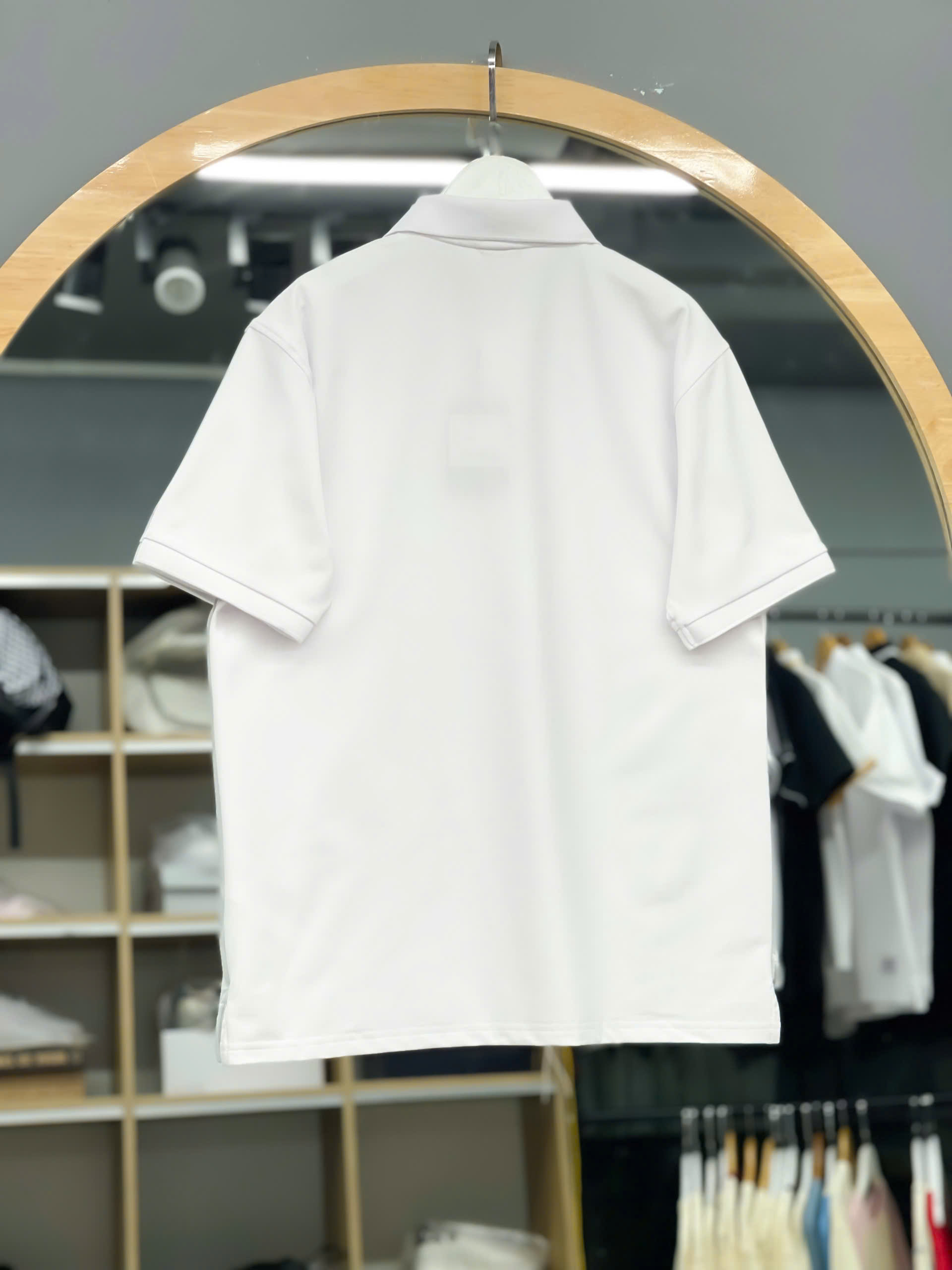 1254 - Áo Polo New Era Big B Đỏ Basic Trắng [HÀNG CHÍNH HÃNG]