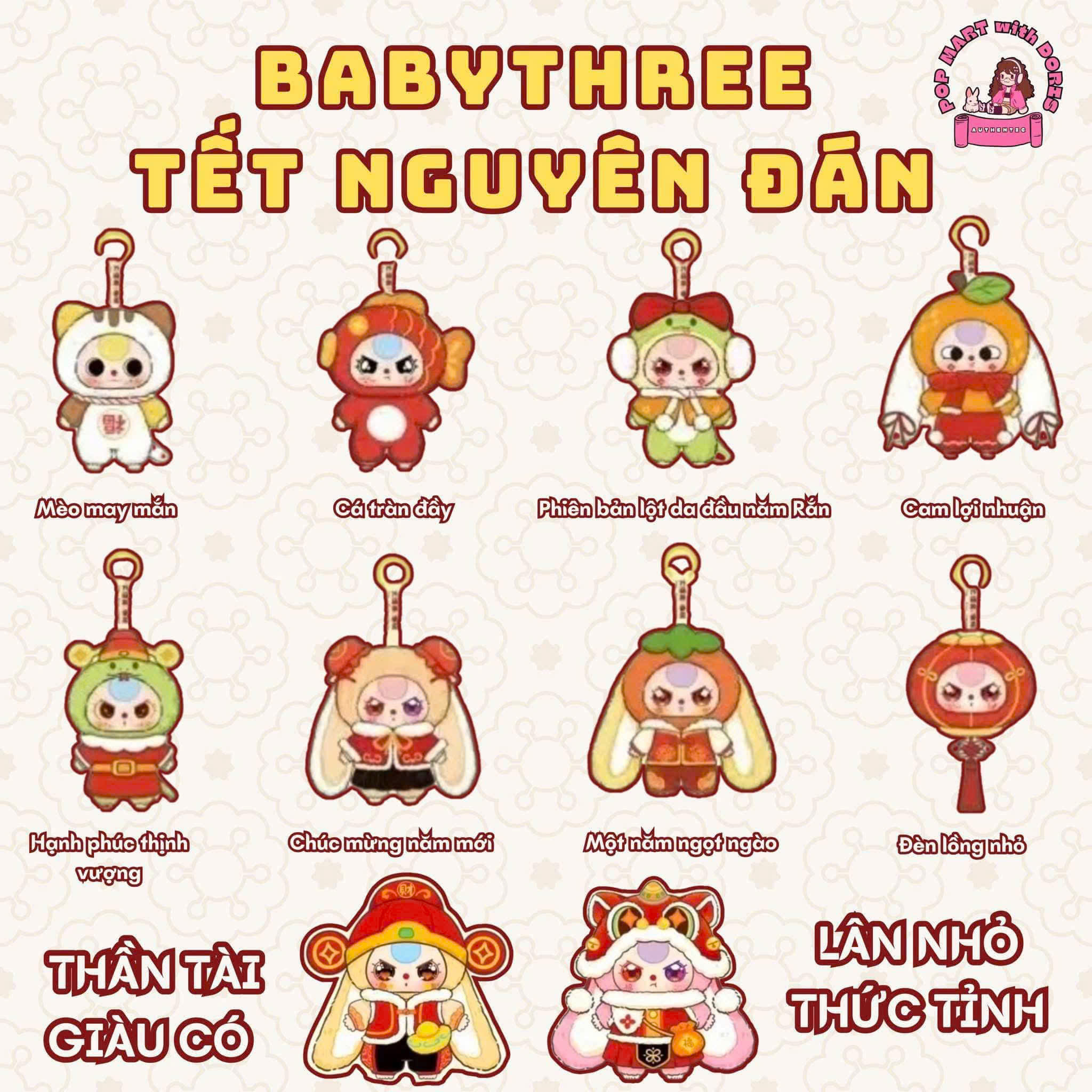 Baby Three Tết Mini Set 8 Bé Chính Hãng Quà Tết Giao Nhanh