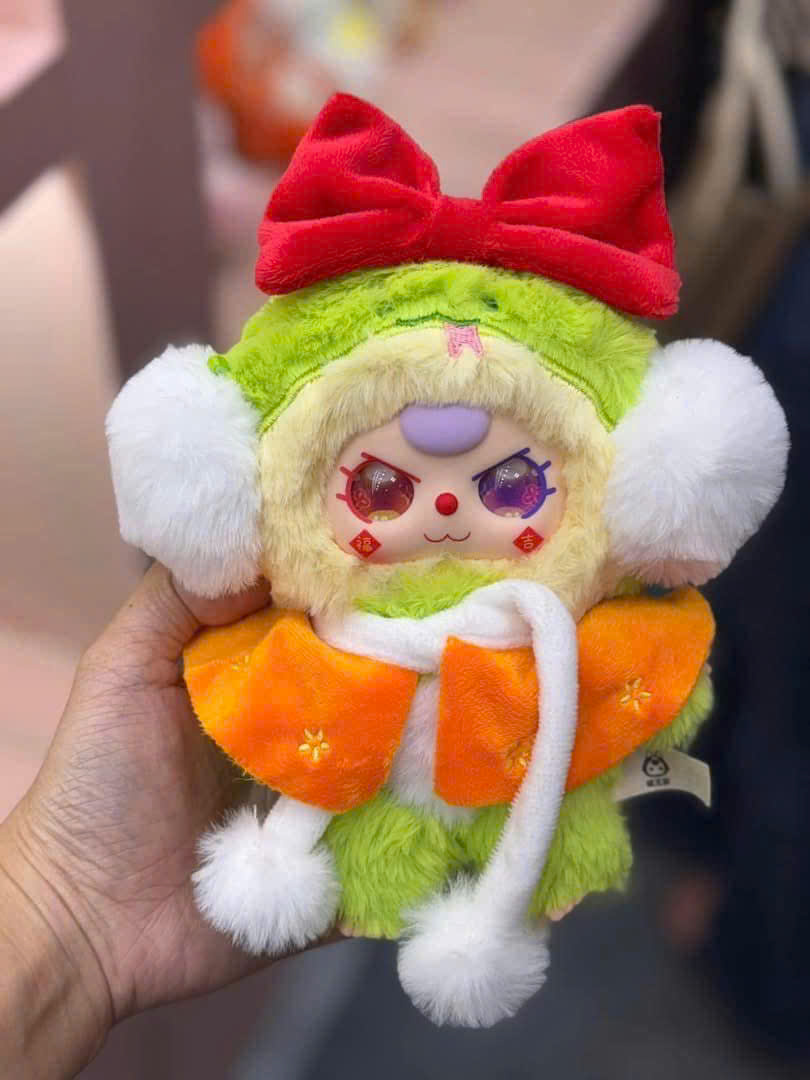1280 - Baby Three Tết Mini Set 8 Bé - Baby Three Lunar New Years Plush Art Toy [CHÍNH HÃNG]