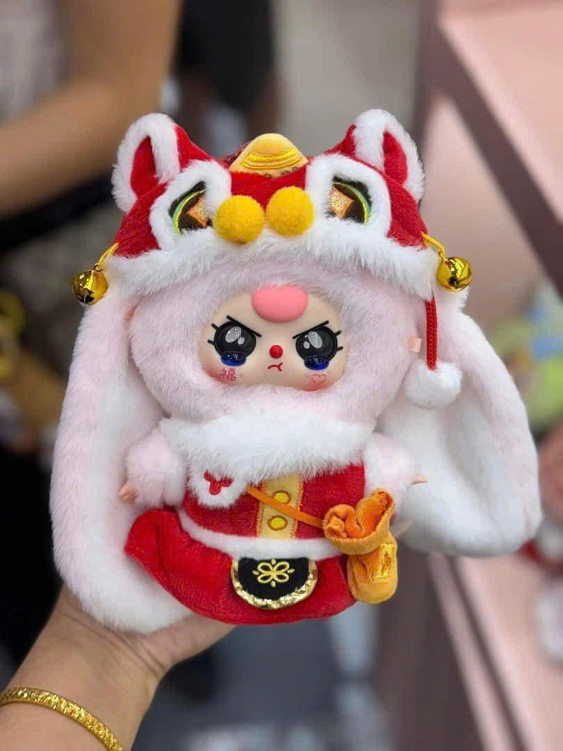 1280 - Baby Three Tết Mini Set 8 Bé - Baby Three Lunar New Years Plush Art Toy [CHÍNH HÃNG]