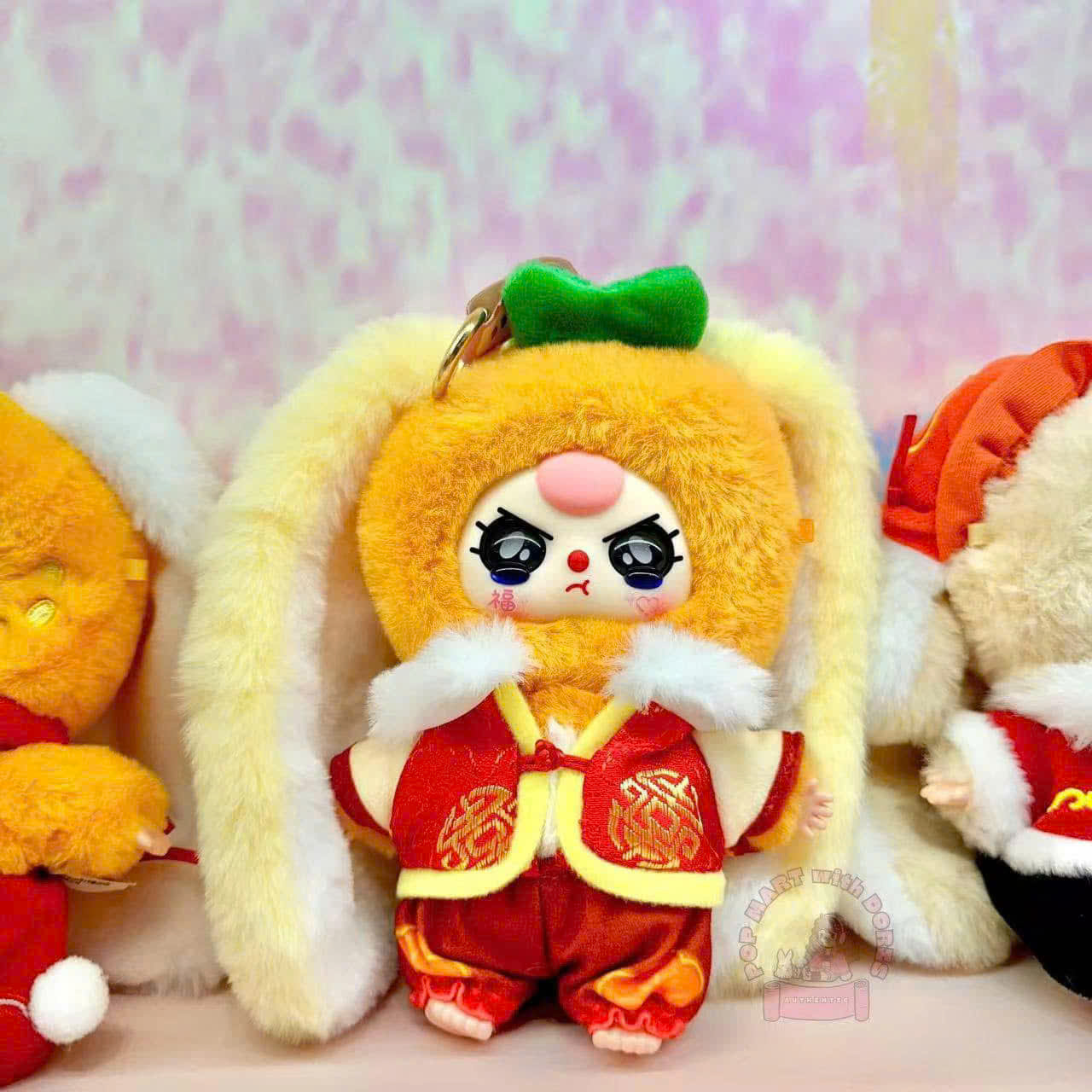 1280 - Baby Three Tết Mini Set 8 Bé - Baby Three Lunar New Years Plush Art Toy [CHÍNH HÃNG]