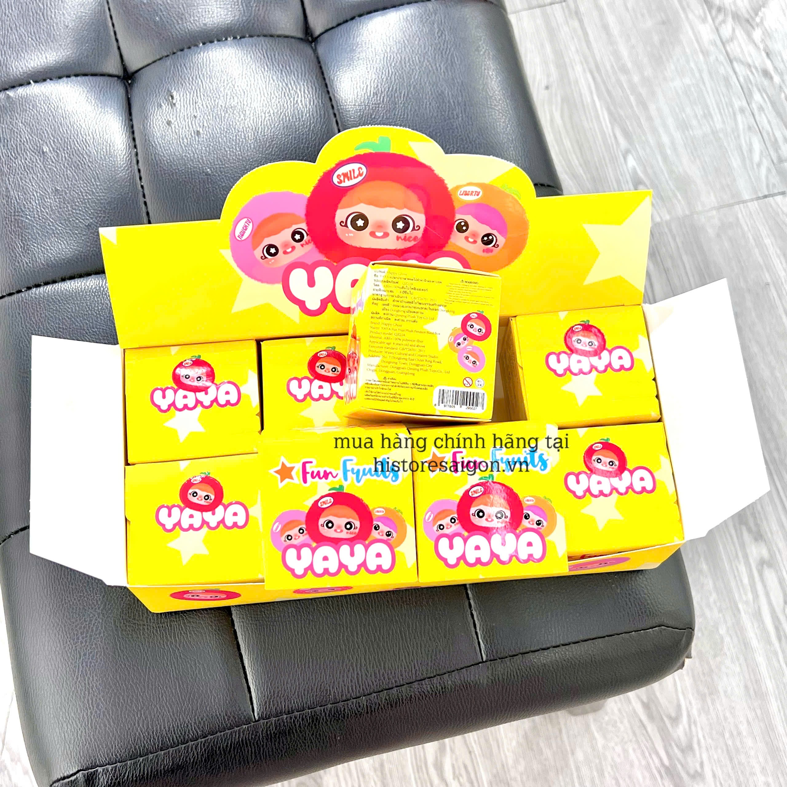 1313 - Baby Three YAYA V2 YAYA Trái Cây Blindbox Ngẫu Nhiên - Baby Three Happy Ghost Fun Fruit Plush Pendant [CHÍNH HÃNG]