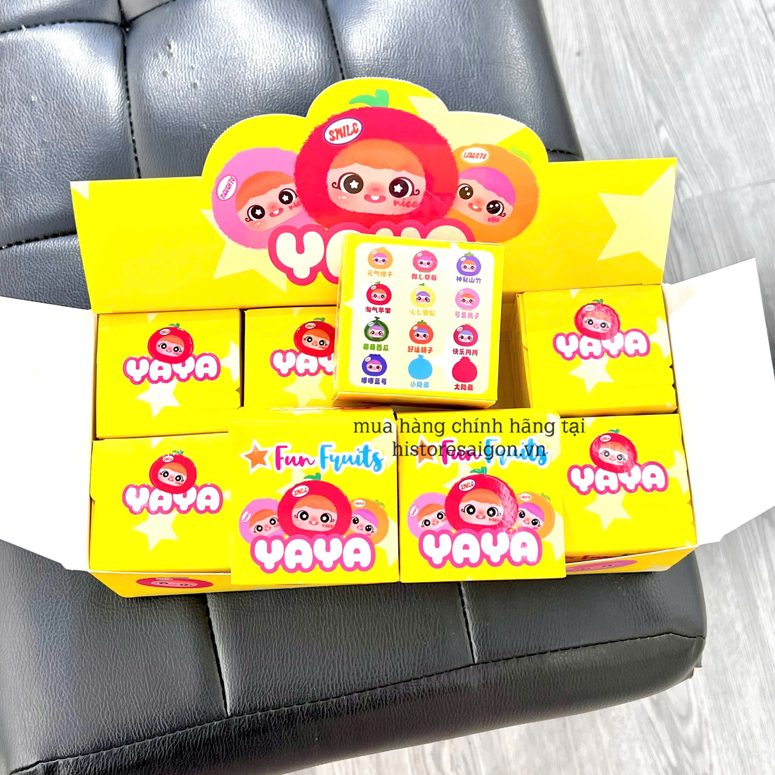 1313 - Baby Three YAYA V2 YAYA Trái Cây Blindbox Ngẫu Nhiên - Baby Three Happy Ghost Fun Fruit Plush Pendant [CHÍNH HÃNG]