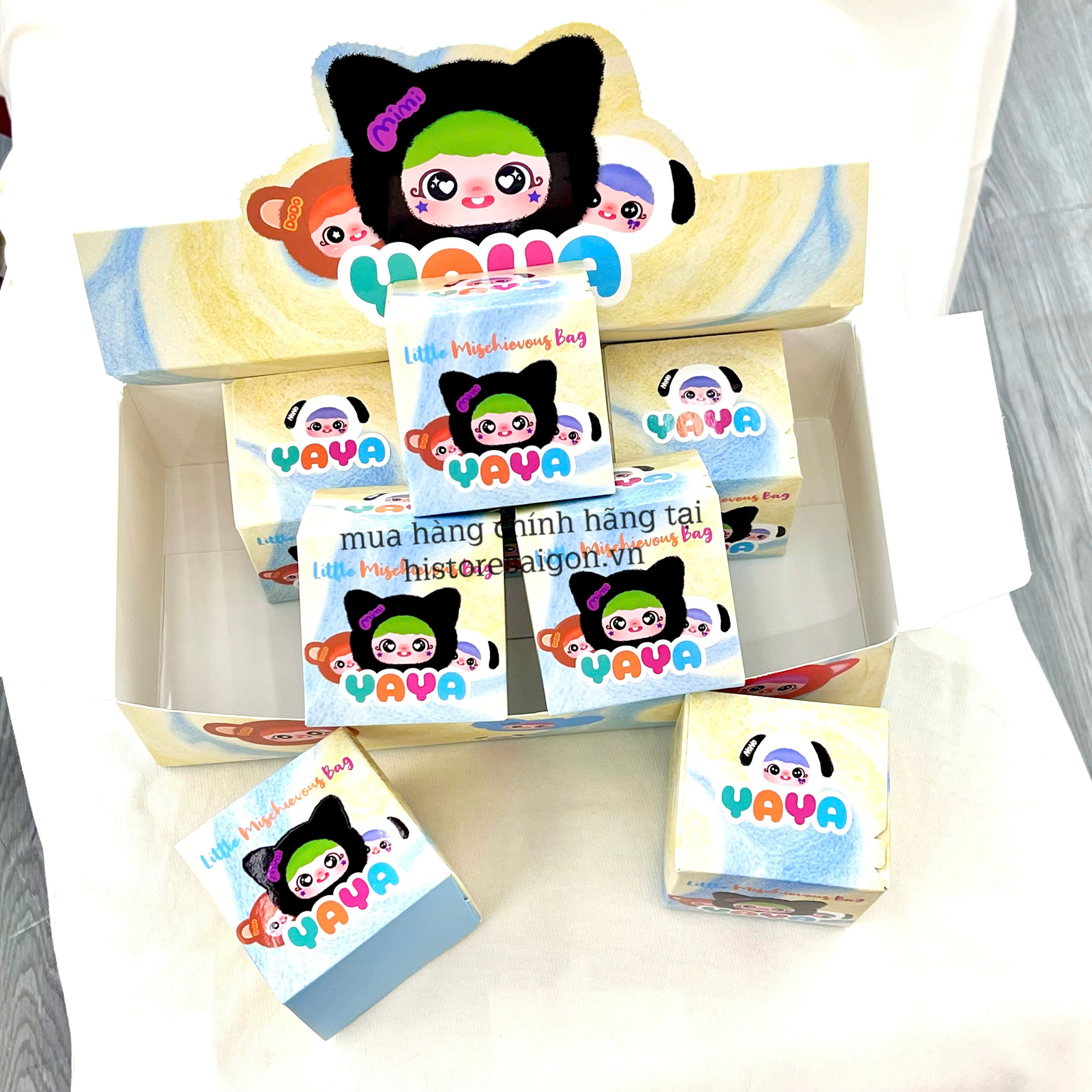 1311 - Baby Three YAYA V1 YAYA Thú Blindbox Ngẫu Nhiên - Baby Three Happy Ghost YAYA Litlle Mischievous Bag Plush Pendant [CHÍNH HÃNG]