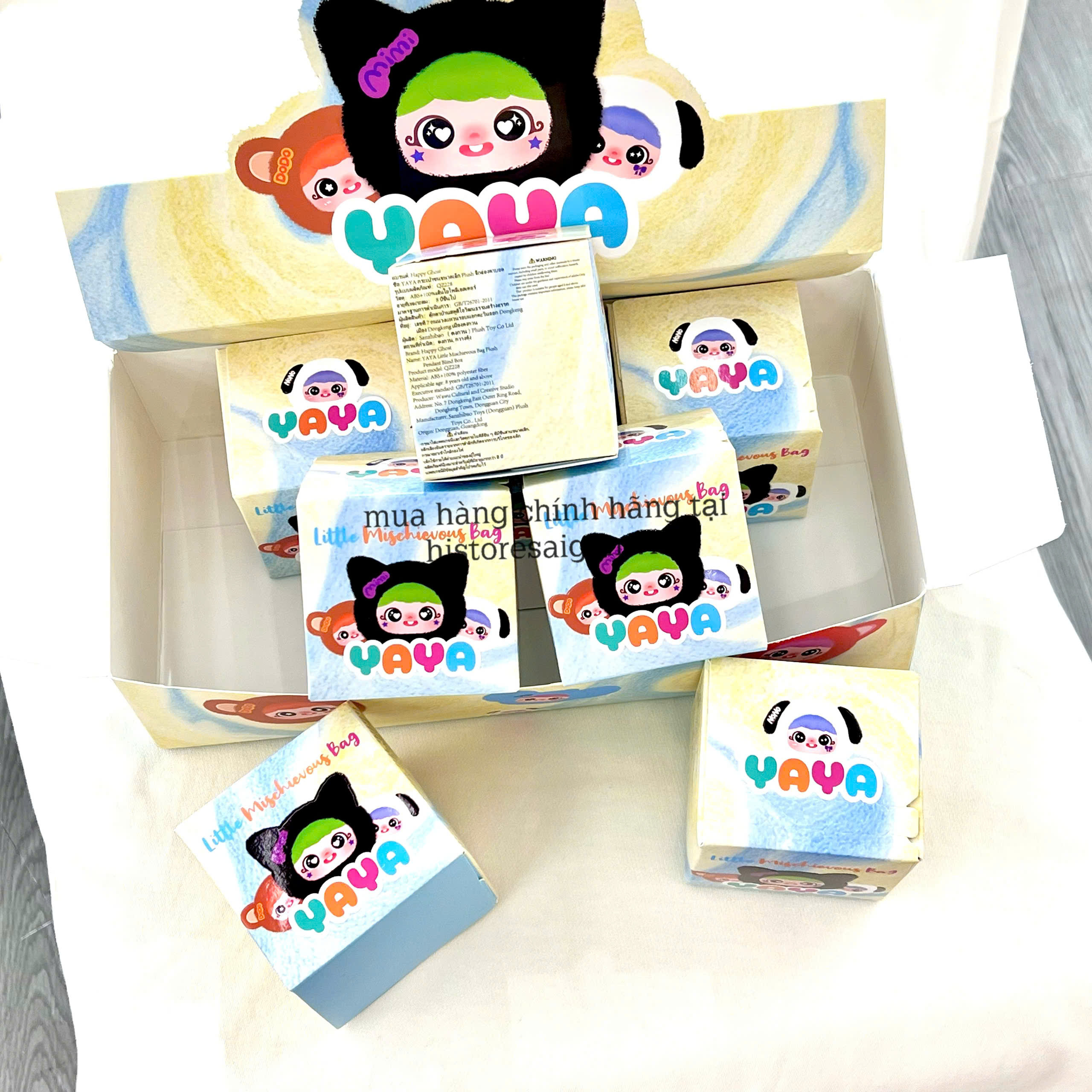 1311 - Baby Three YAYA V1 YAYA Thú Blindbox Ngẫu Nhiên - Baby Three Happy Ghost YAYA Litlle Mischievous Bag Plush Pendant [CHÍNH HÃNG]
