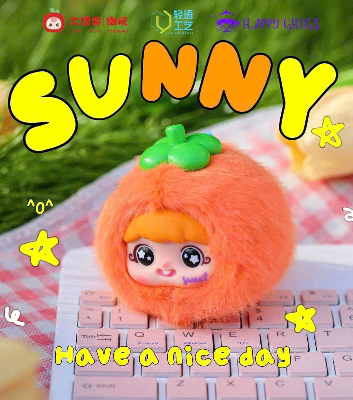 1313 - Baby Three YAYA V2 YAYA Trái Cây Blindbox Ngẫu Nhiên - Baby Three Happy Ghost Fun Fruit Plush Pendant [CHÍNH HÃNG]