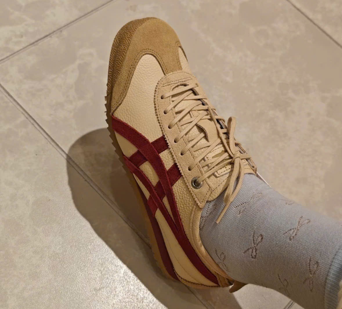 1523 - Giày Onitsuka Tiger Mexico 66 SD ‘Beige Beet’ 1183C015-202 [HÀNG CHÍNH HÃNG]