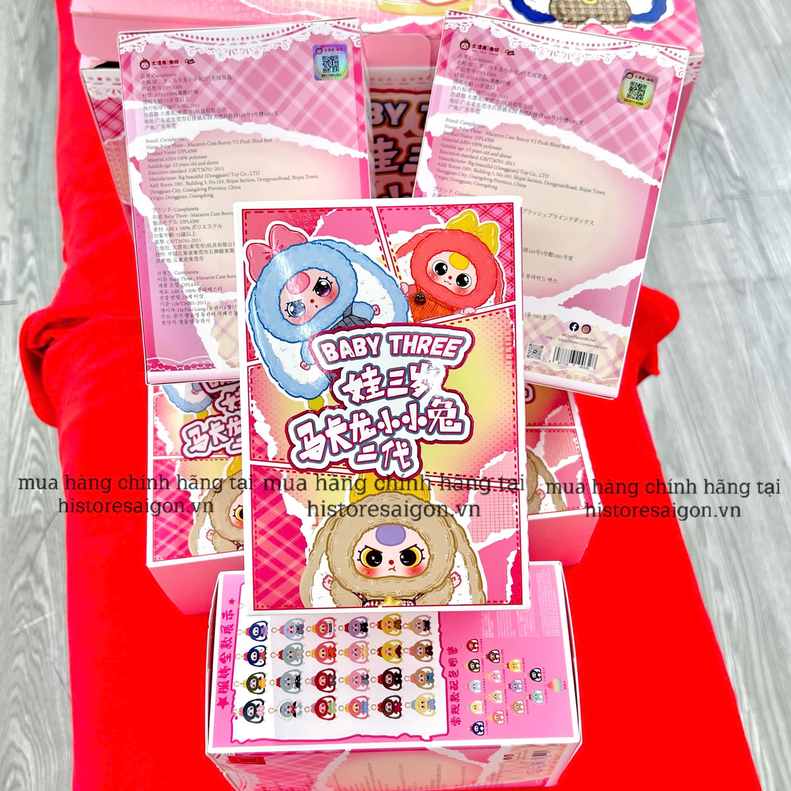 1320 - Baby Three Macaron V2 Blindbox - MCR V2 Blindbox - The Baby Three The Baby Three Macaron Cute Bunny V2 Plush Blindbox [CHÍNH HÃNG]