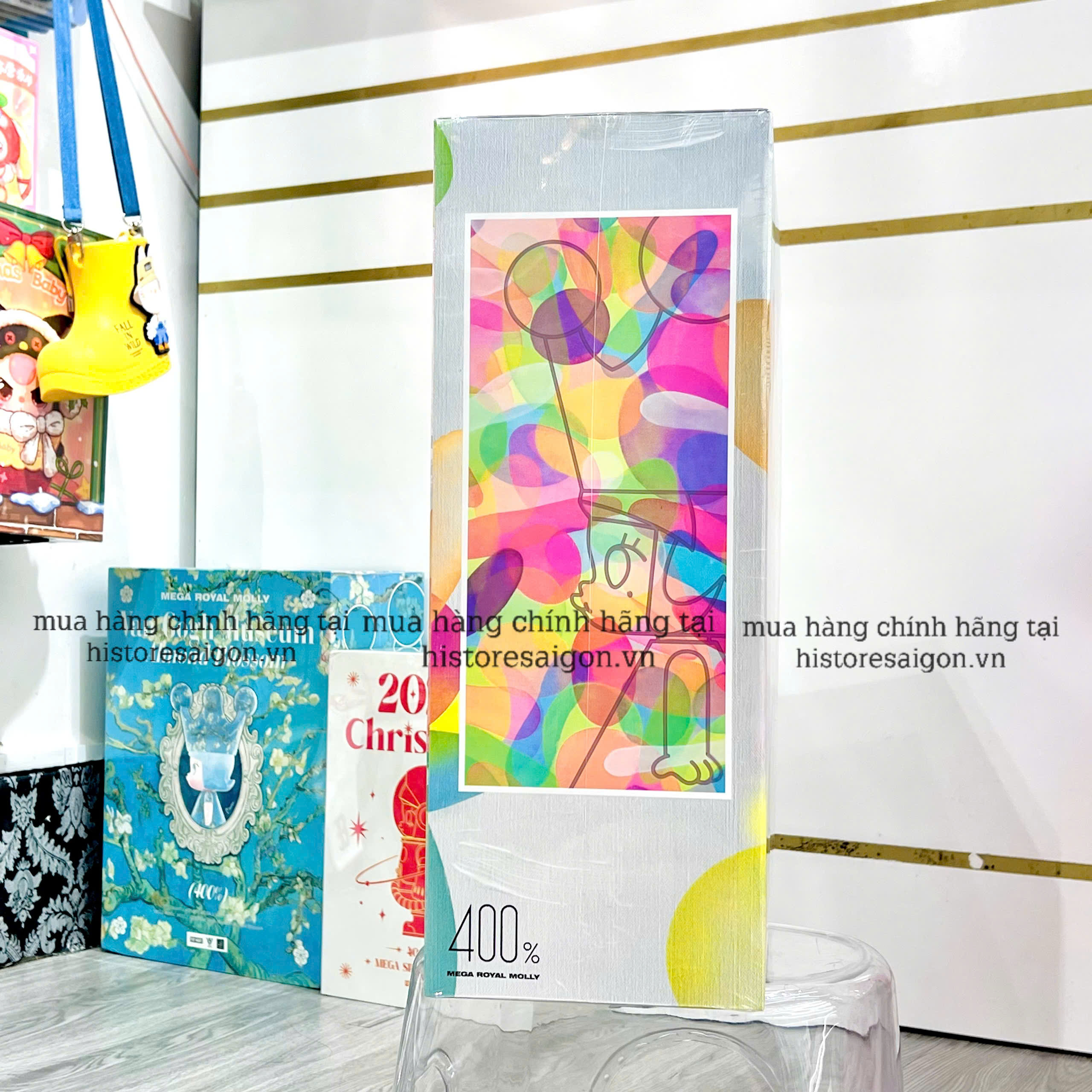 1178 - Molly Bubbles 400 POPMART Mega Royal Molly 400% Huang Yuxing Art Toy [CHÍNH HÃNG]