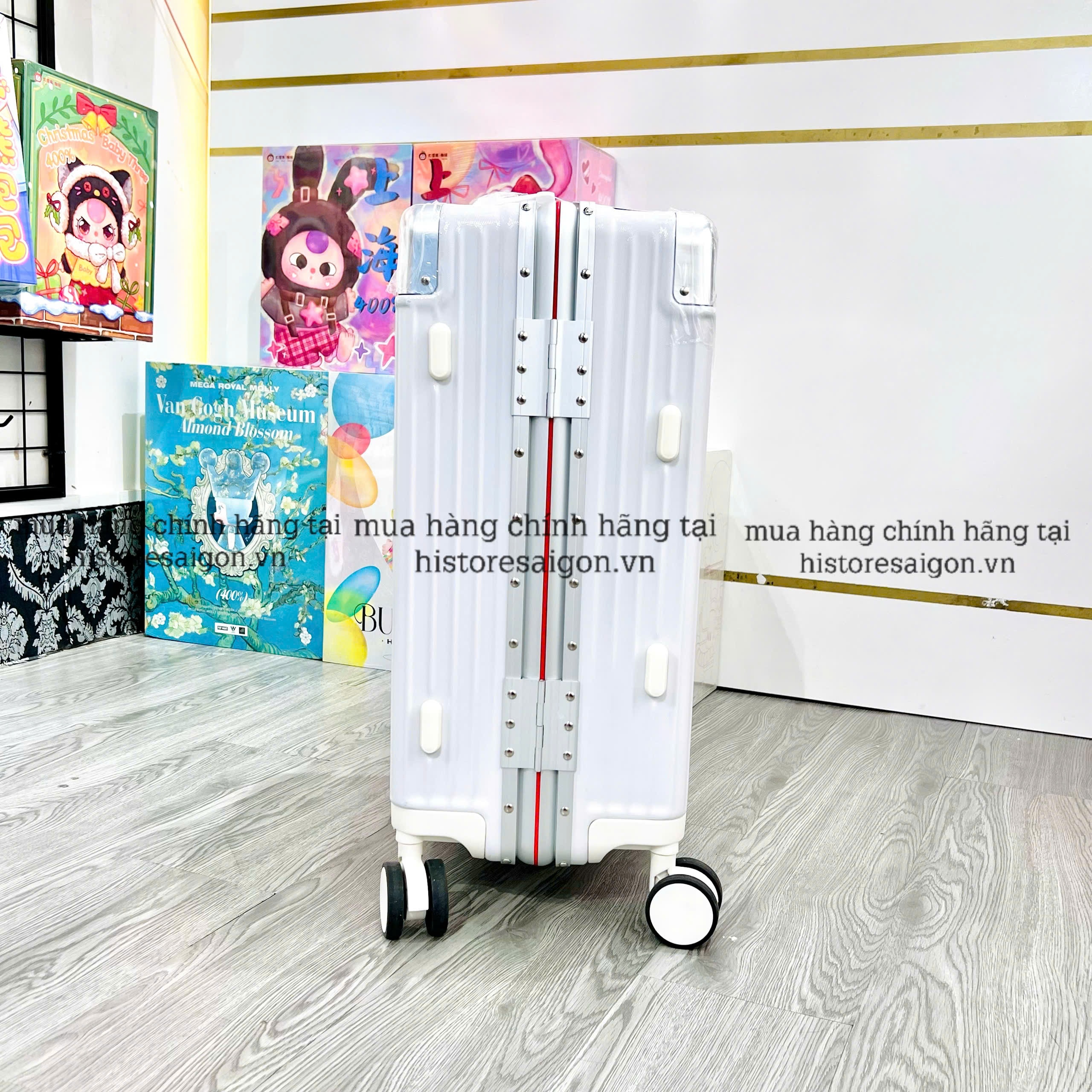 648 - Vali Adidas Travel Xách Tay Size Cabin 22 Xách Tay Trắng Sữa [HÀNG CHÍNH HÃNG]