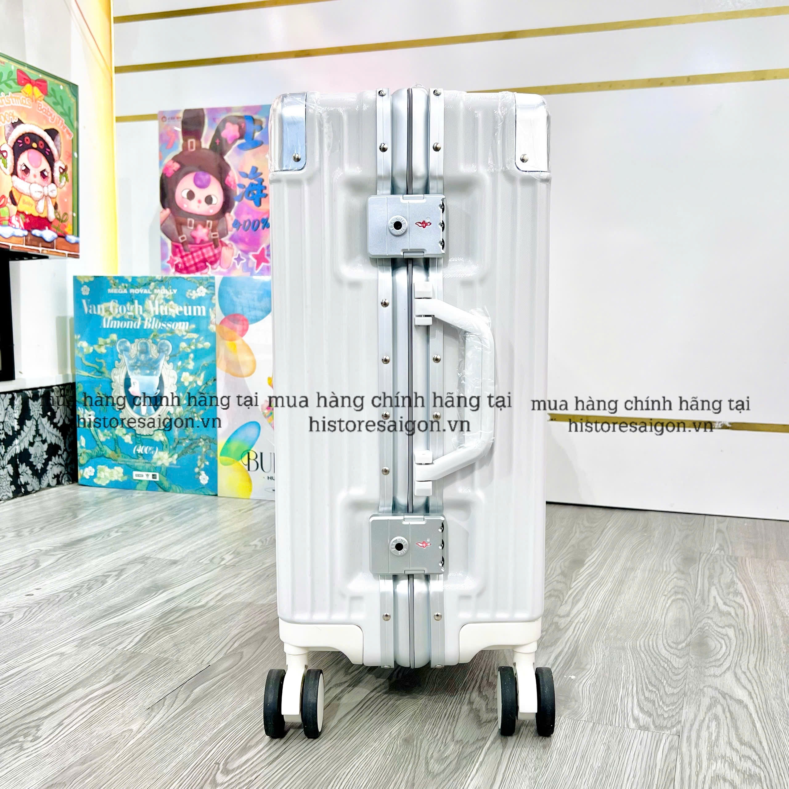730 -  Vali Adidas Limited Edition - Size Cabin 22 Xách Tay - Trắng [HÀNG CHÍNH HÃNG]