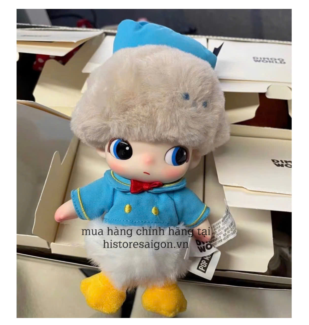 1354 - Dimoo Donal Duck - Dimoo Bông Donal Duck's Singing - POPMART Dimoo World x Disney Series-Vinyl Plush Keychain Blindbox - Code 01302810652 [HÀNG CHÍNH HÃNG]