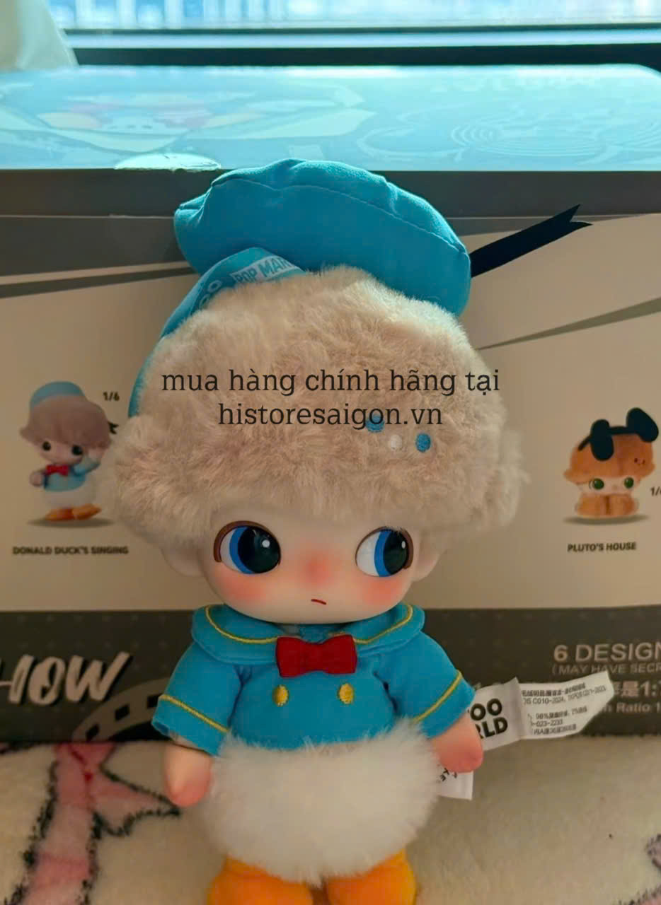 1354 - Dimoo Donal Duck - Dimoo Bông Donal Duck's Singing - POPMART Dimoo World x Disney Series-Vinyl Plush Keychain Blindbox - Code 01302810652 [HÀNG CHÍNH HÃNG]