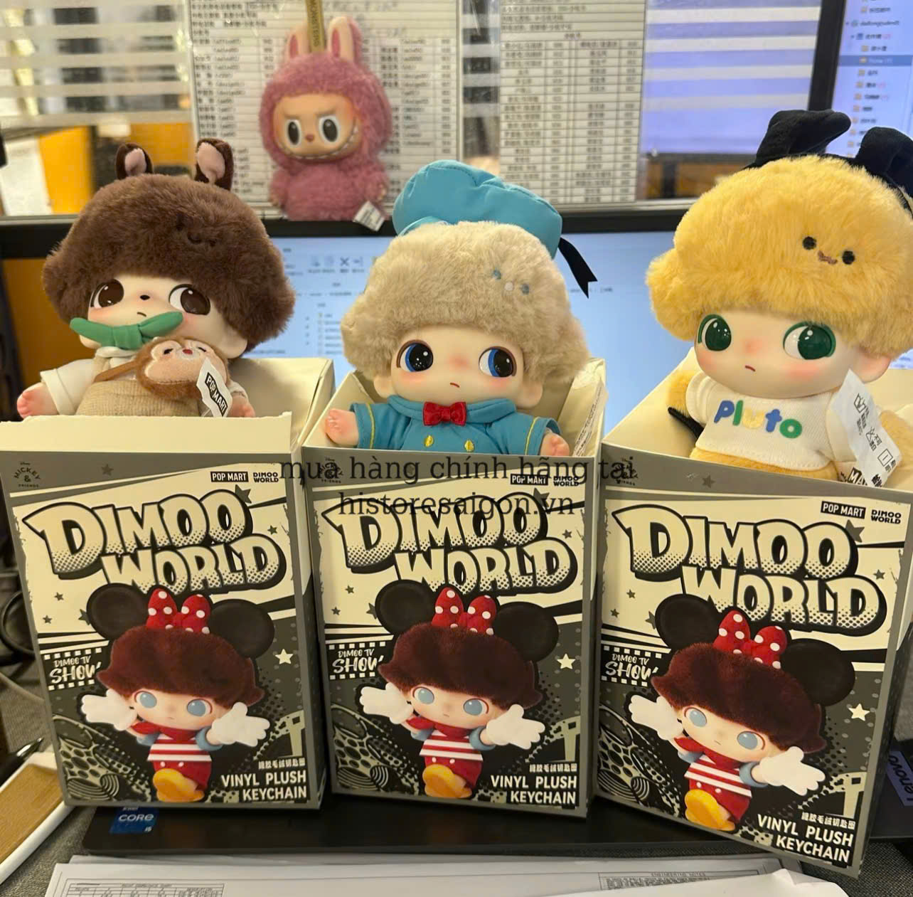 1354 - Dimoo Donal Duck - Dimoo Bông Donal Duck's Singing - POPMART Dimoo World x Disney Series-Vinyl Plush Keychain Blindbox - Code 01302810652 [HÀNG CHÍNH HÃNG]