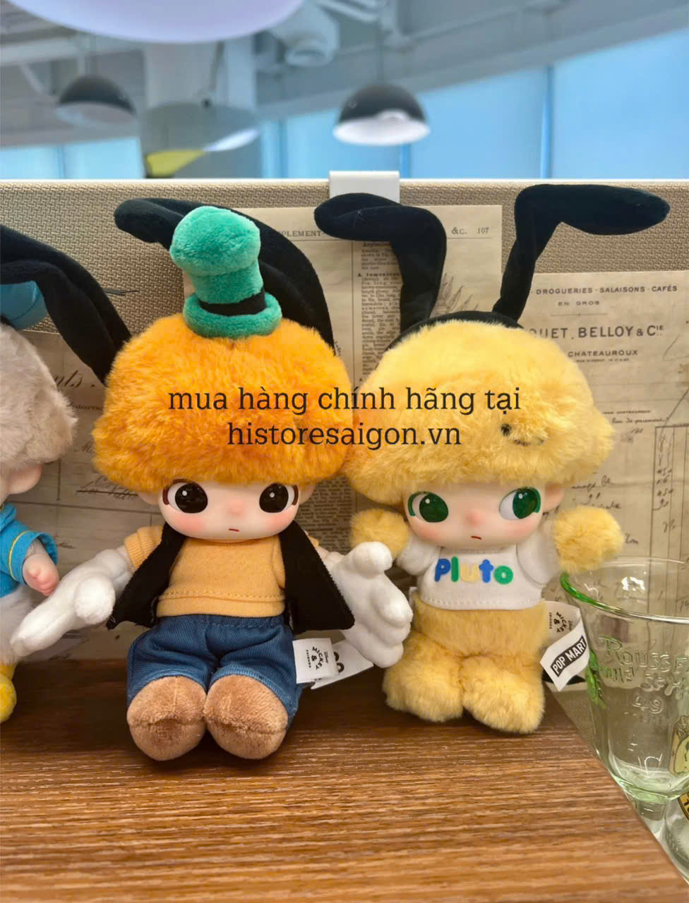1356 - Dimoo Goffy - Dimoo Bông Goffy's Frank - POPMART Dimoo World x Disney Series-Vinyl Plush Keychain Blindbox - Code 01302810652 [HÀNG CHÍNH HÃNG]