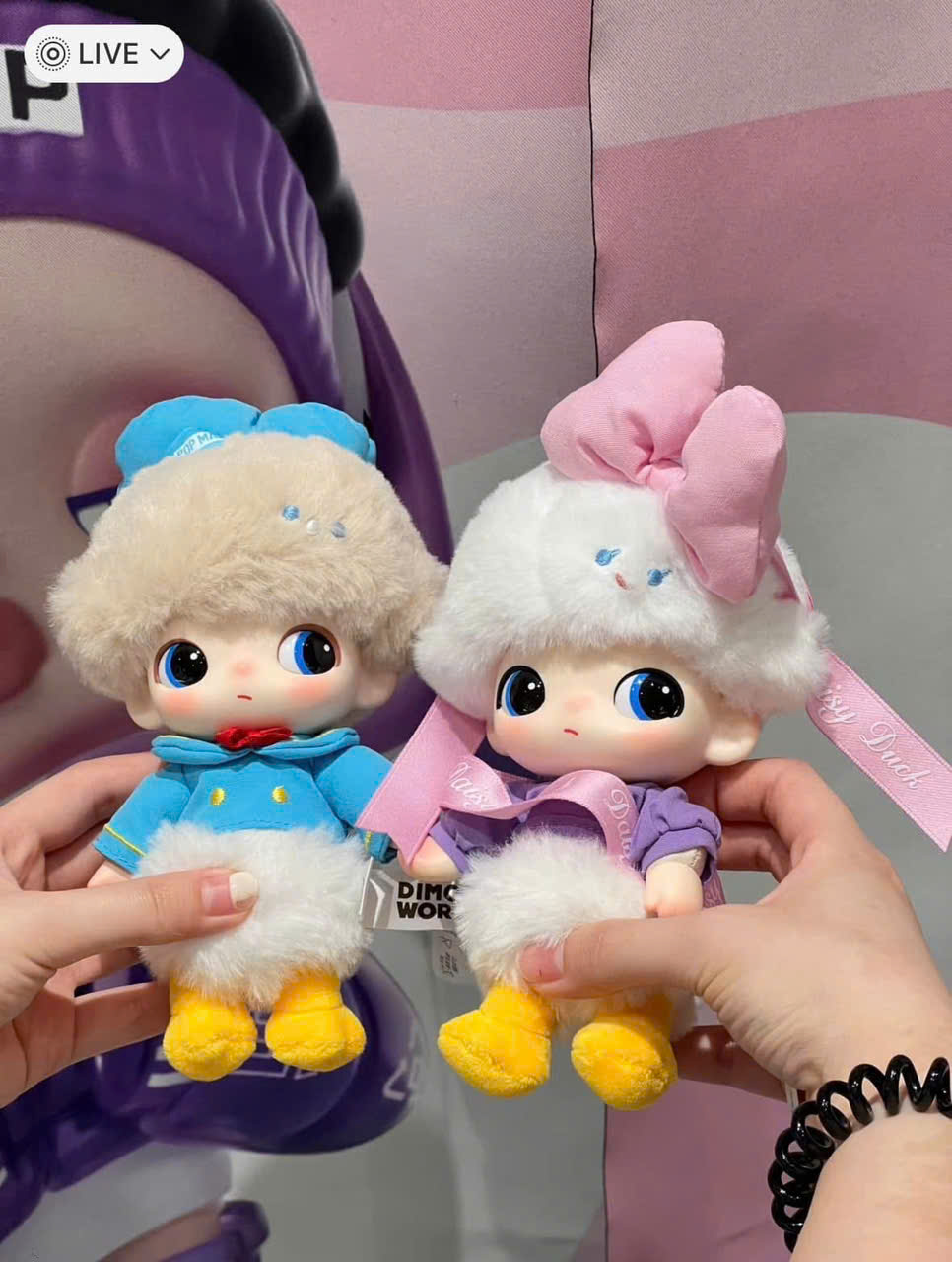 1354 - Dimoo Donal Duck - Dimoo Bông Donal Duck's Singing - POPMART Dimoo World x Disney Series-Vinyl Plush Keychain Blindbox - Code 01302810652 [HÀNG CHÍNH HÃNG]