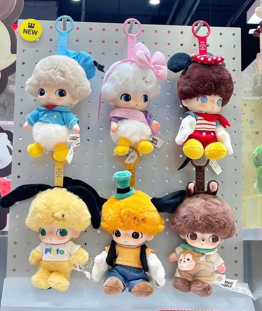 1384 - Dimoo Bông Set 6 Bé - Dimoo World Set 6 Bé - POPMART Dimoo World x Disney Series-Vinyl Plush Keychain Blindbox - Code 01302810652 [HÀNG CHÍNH HÃNG]