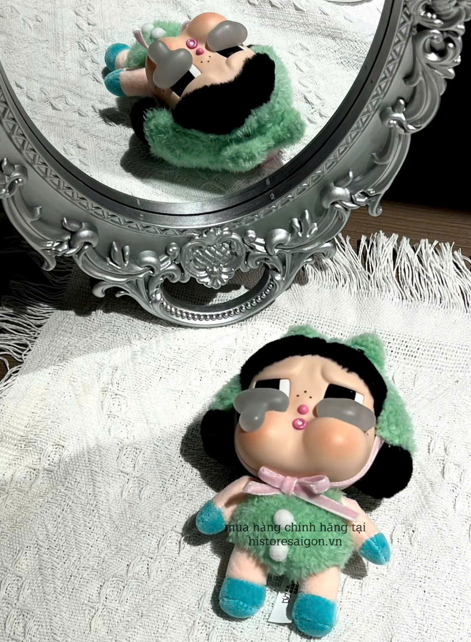 1370 - Crybaby Crying Again Ếch Xanh What A Frog - Mô Hình Gấu Bông Art Toy POP MART CRYBABY Crying Again Series-Vinyl Face Plush Code 12403190031 [HÀNG CHÍNH HÃNG]