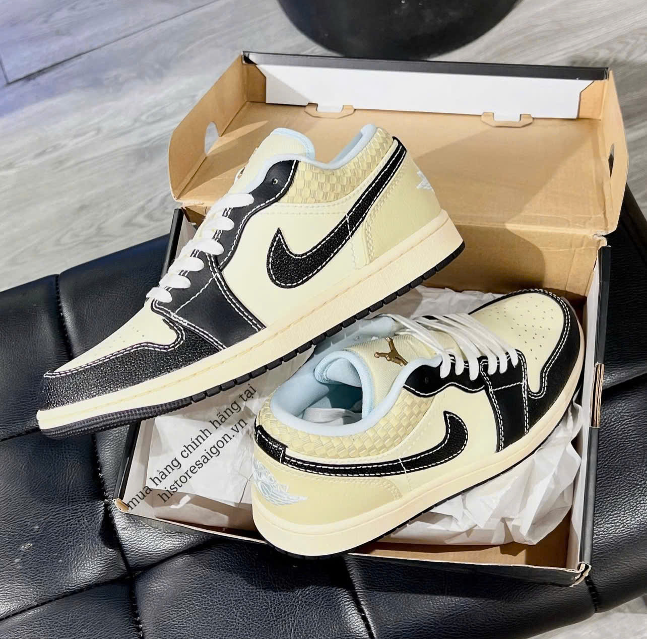 1377 - Giày Nike Air Jordan 1 Low SE Coconut Milk Black HQ3437-101 [HÀNG CHÍNH HÃNG]