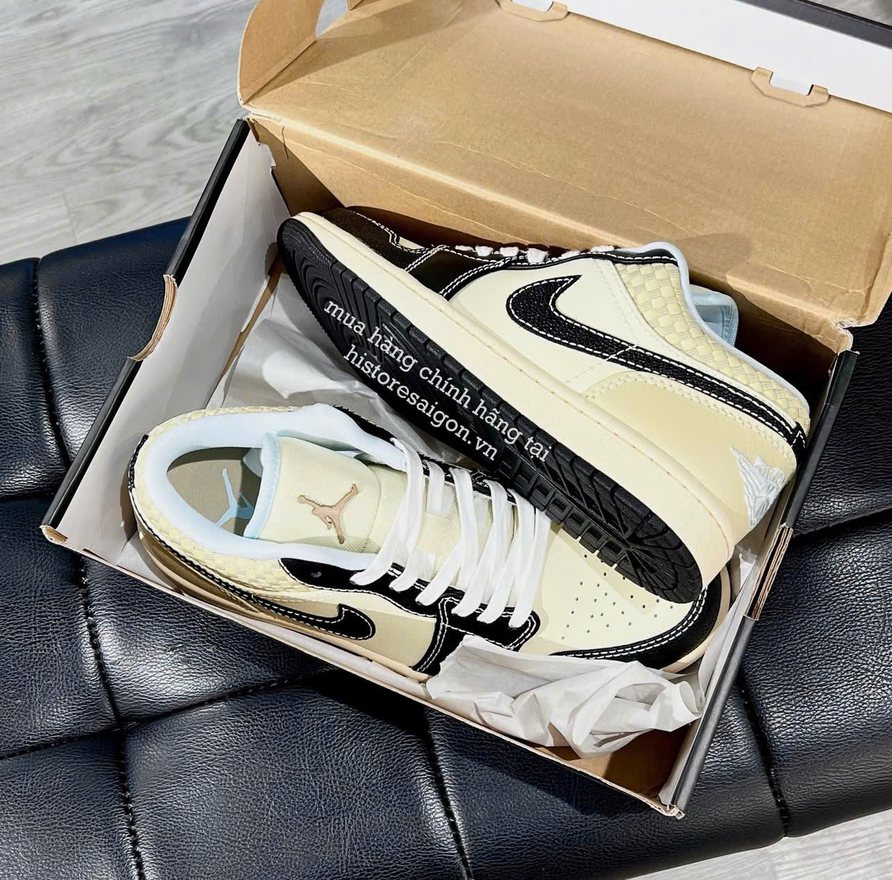1377 - Giày Nike Air Jordan 1 Low SE Coconut Milk Black HQ3437-101 [HÀNG CHÍNH HÃNG]