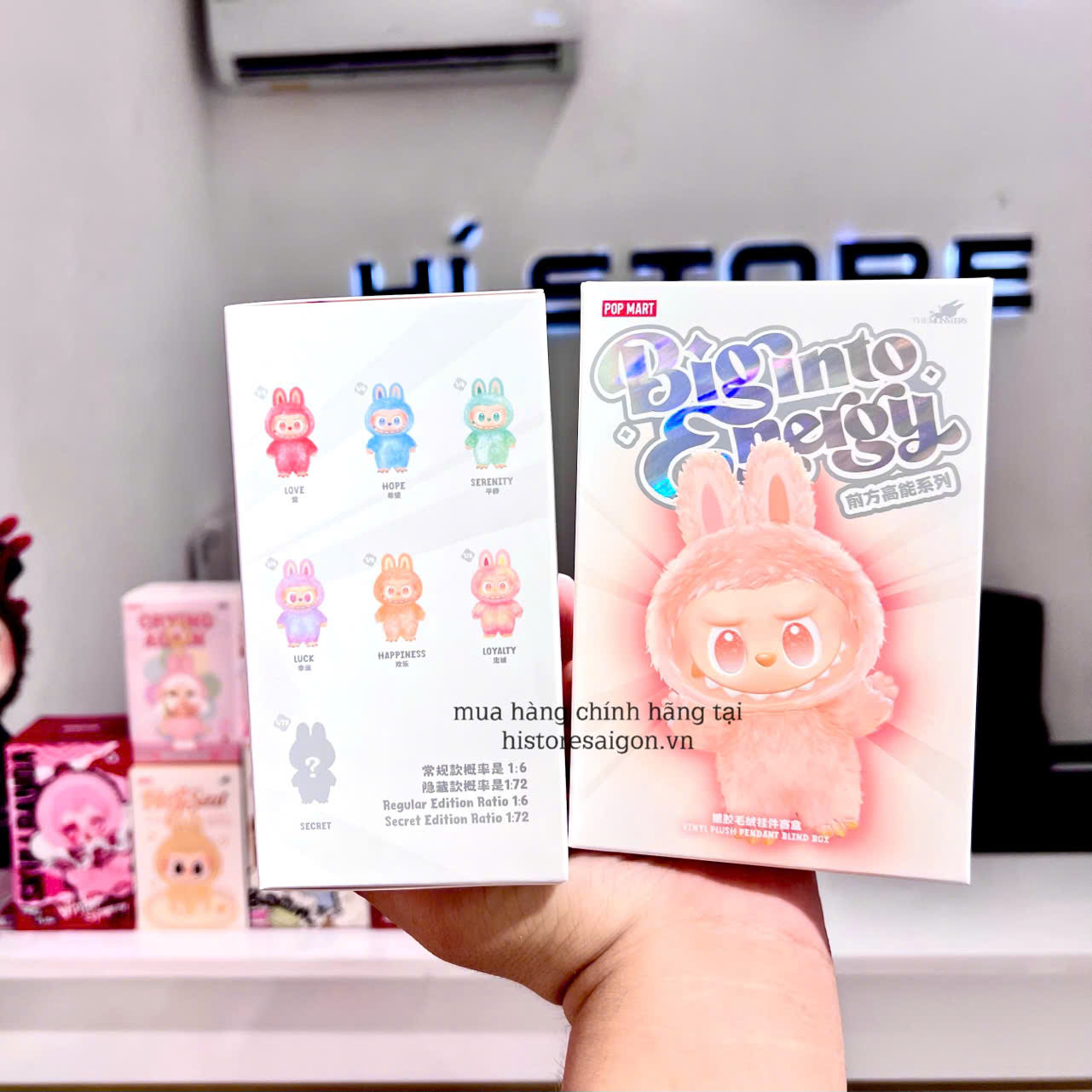 1422 - Labubu V3 Blindbox Big Into Energy POP MART The Monsters Vinyl Face BlindBox Gấu Bông Art Toy 01202810162 Hộp 1 Bé Ngẫu Nhiên [HÀNG CHÍNH HÃNG]