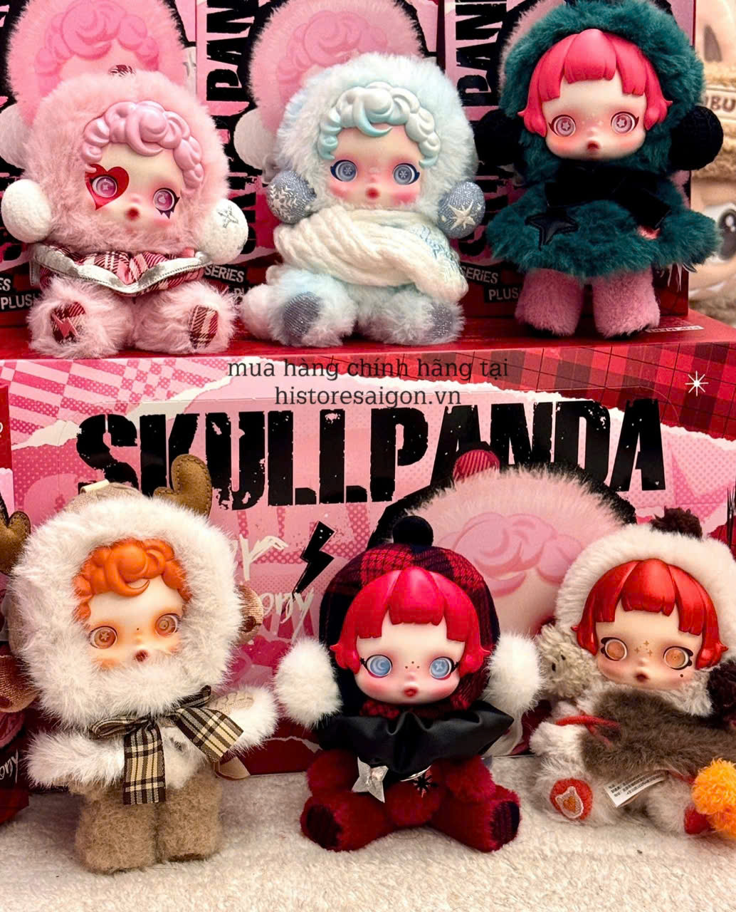 1413 - Skull Panda Winter Symphony Set 6 Hộp - POPMART SKULLPANDA Winter Symphony Series Plush Code 04802810281 [CHÍNH HÃNG]