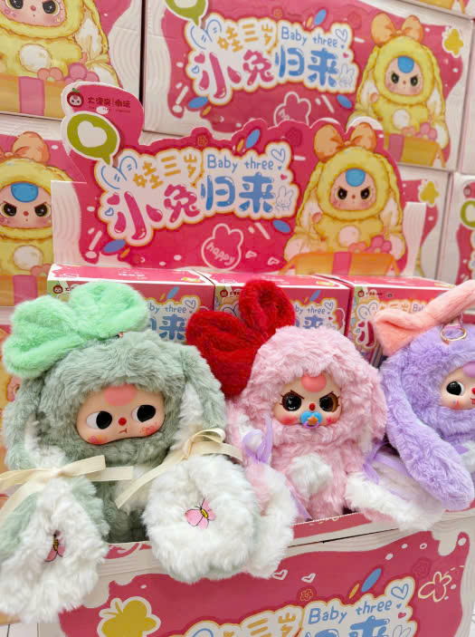 1423 - Baby Three Thỏ Trở Về Set 6 Bé - Baby Three Bunny Return Plush [CHÍNH HÃNG]