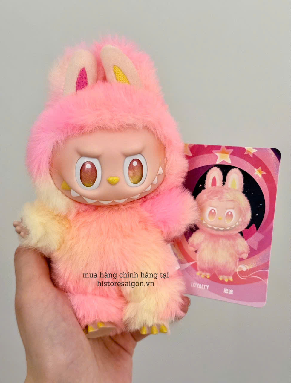 1427 - Labubu V3 LOYALTY - Labubu Hồng Loang - POP MART The Monsters Big Into Energy Vinyl Face 01202810162 Gấu Bông Art Toy [HÀNG CHÍNH HÃNG]